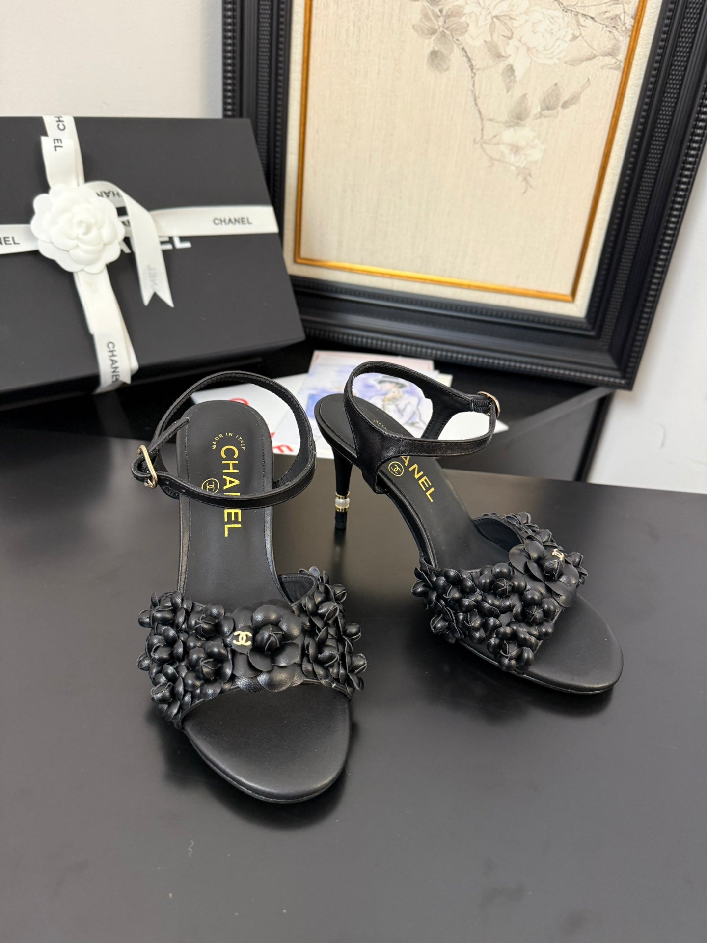 CC 25 Slingback Black Lambskin 233403