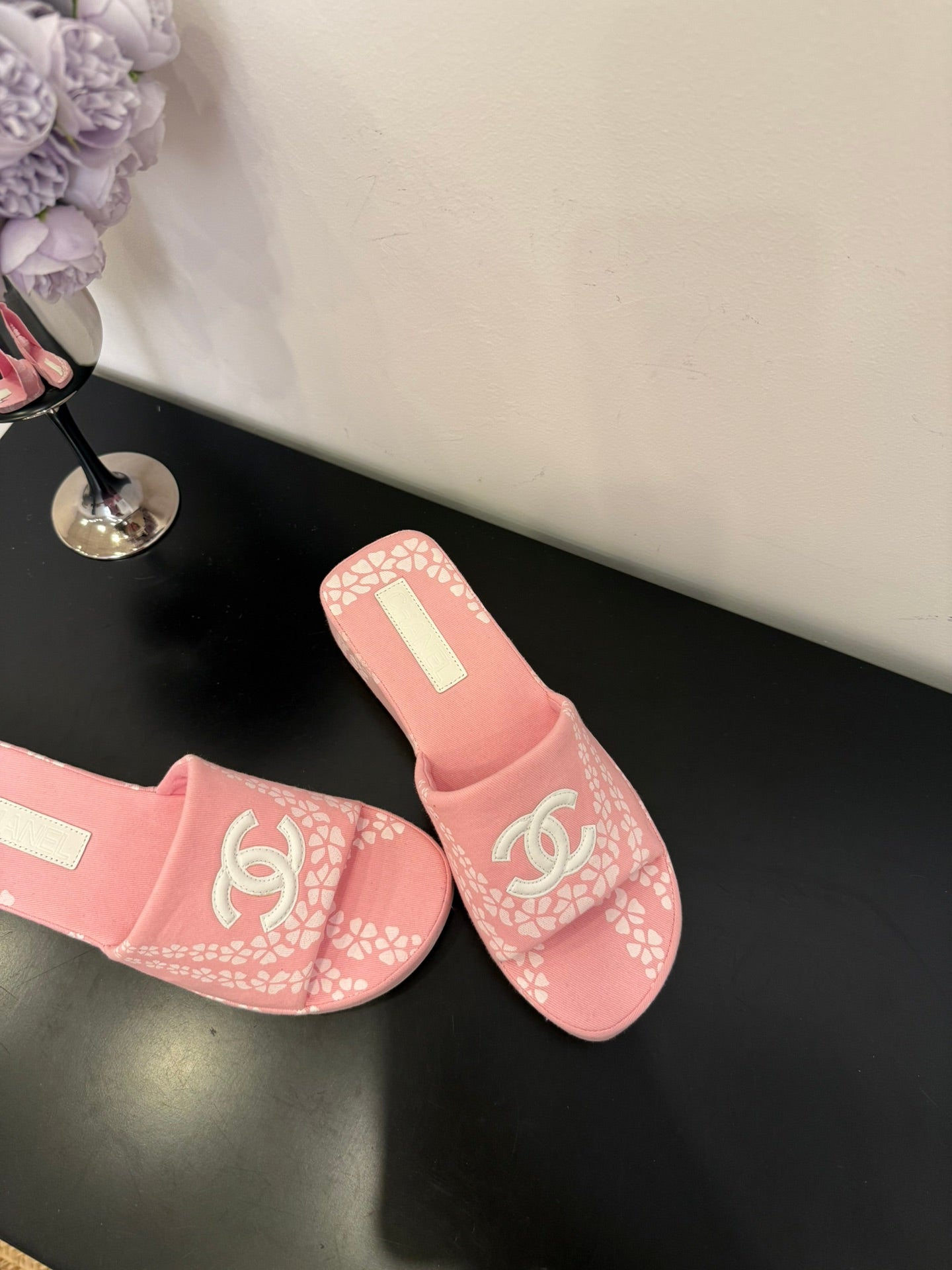 CC 25 Flower Slippers Pink Fabric 330770