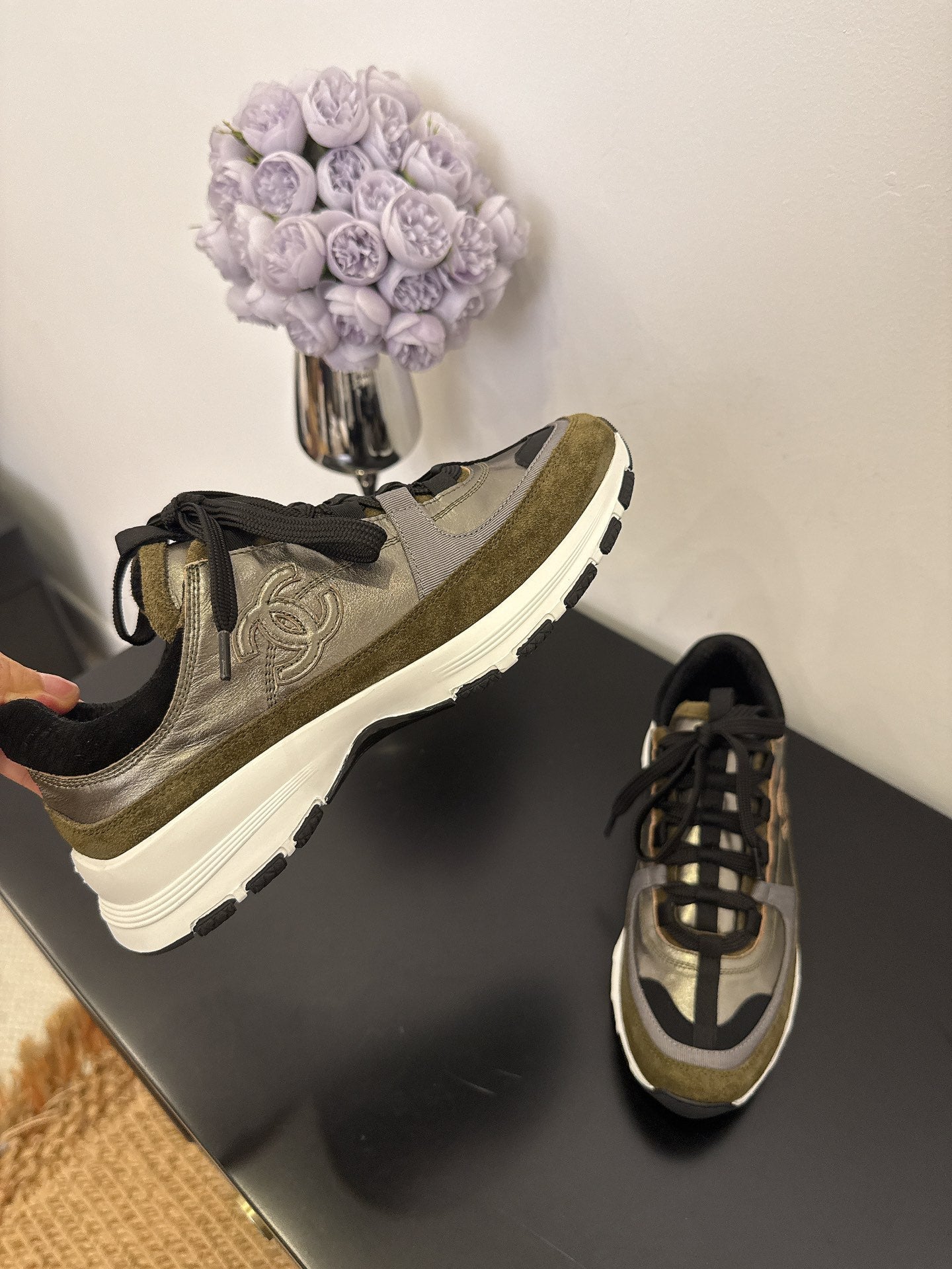 CC 25 Sneaker Moss Green Cowhide 330793