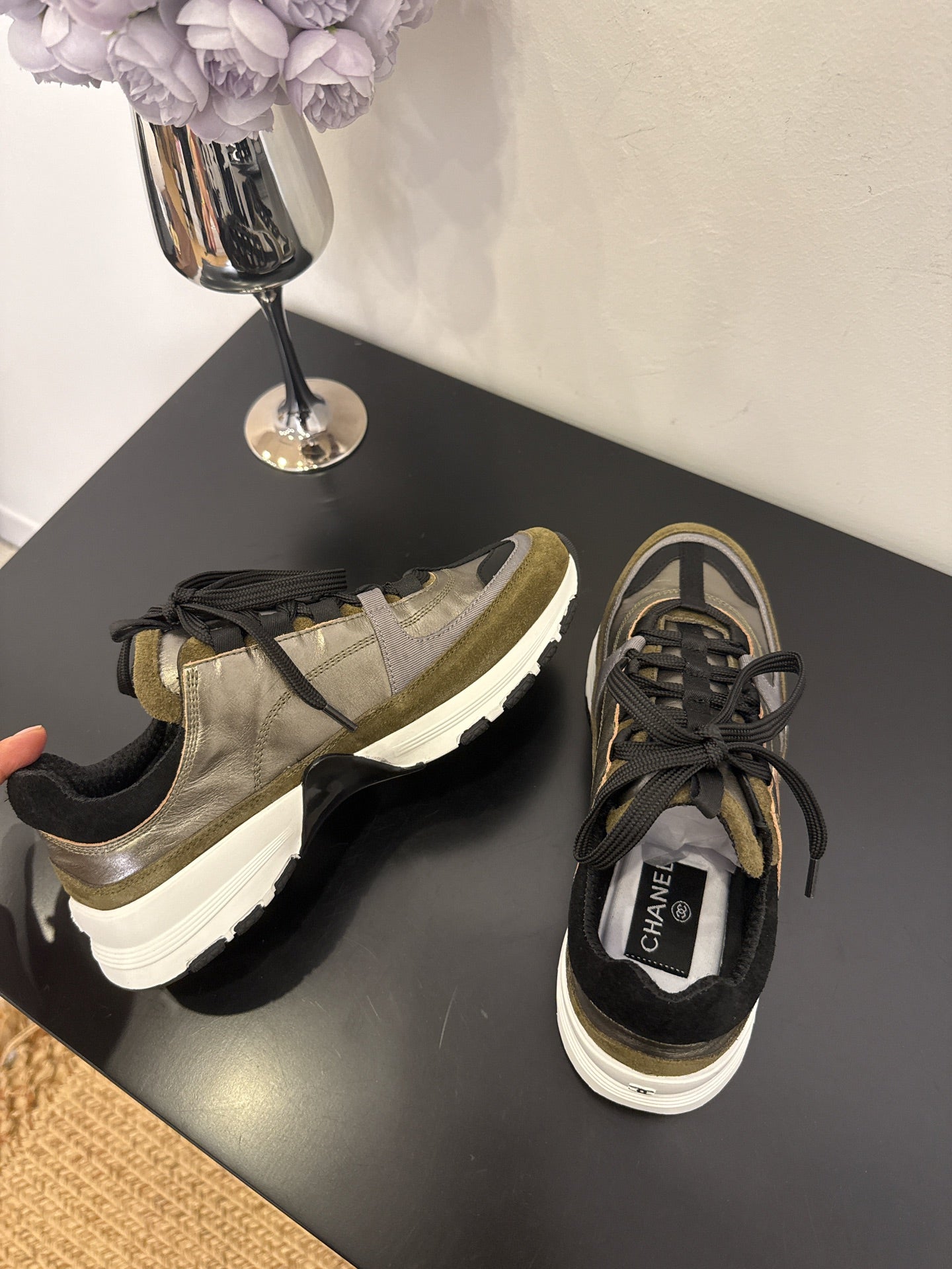 CC 25 Sneaker Moss Green Cowhide 330793