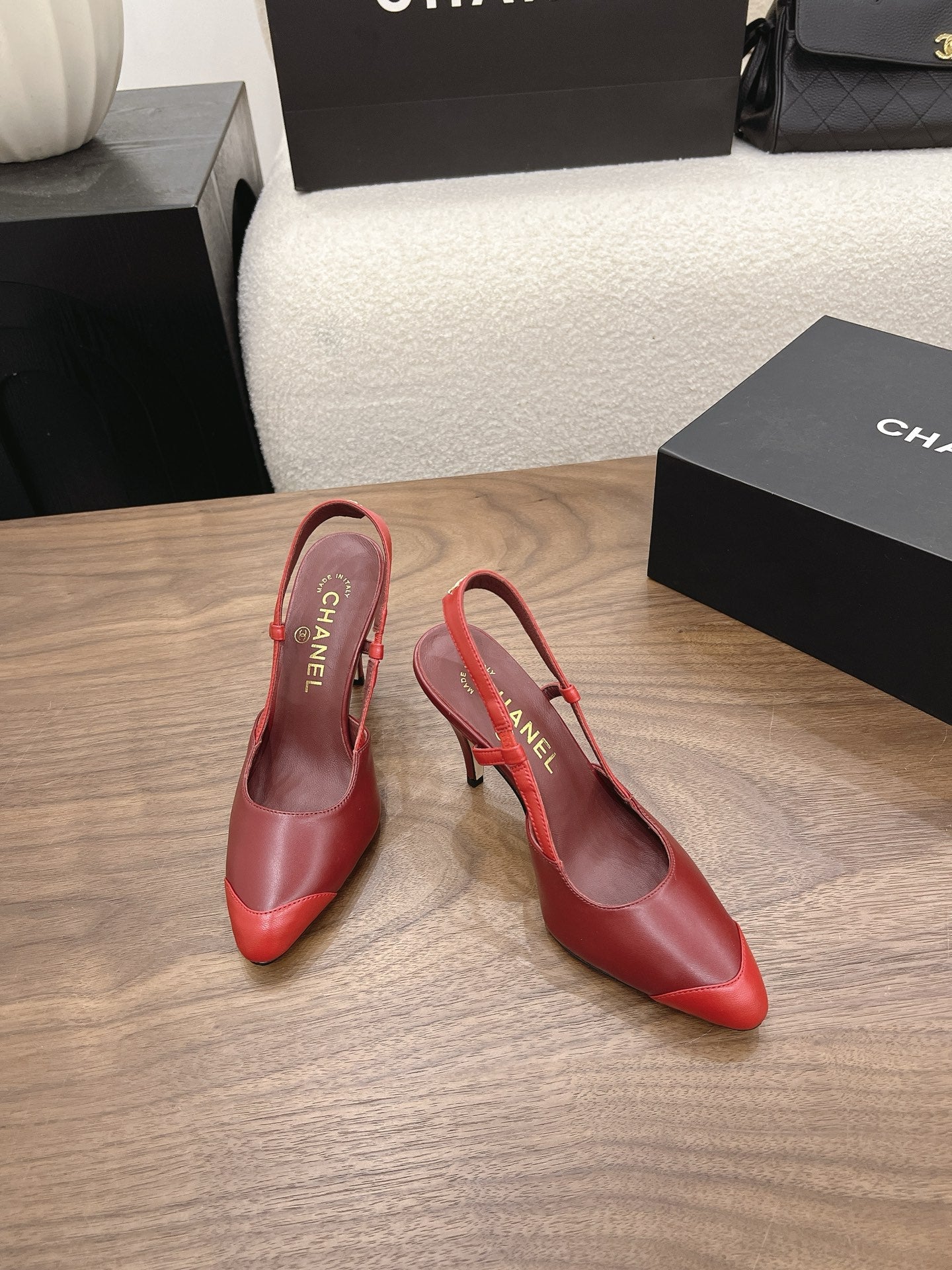 Chanel 2026 Slingback 90mm Suede Sheepskin 191448