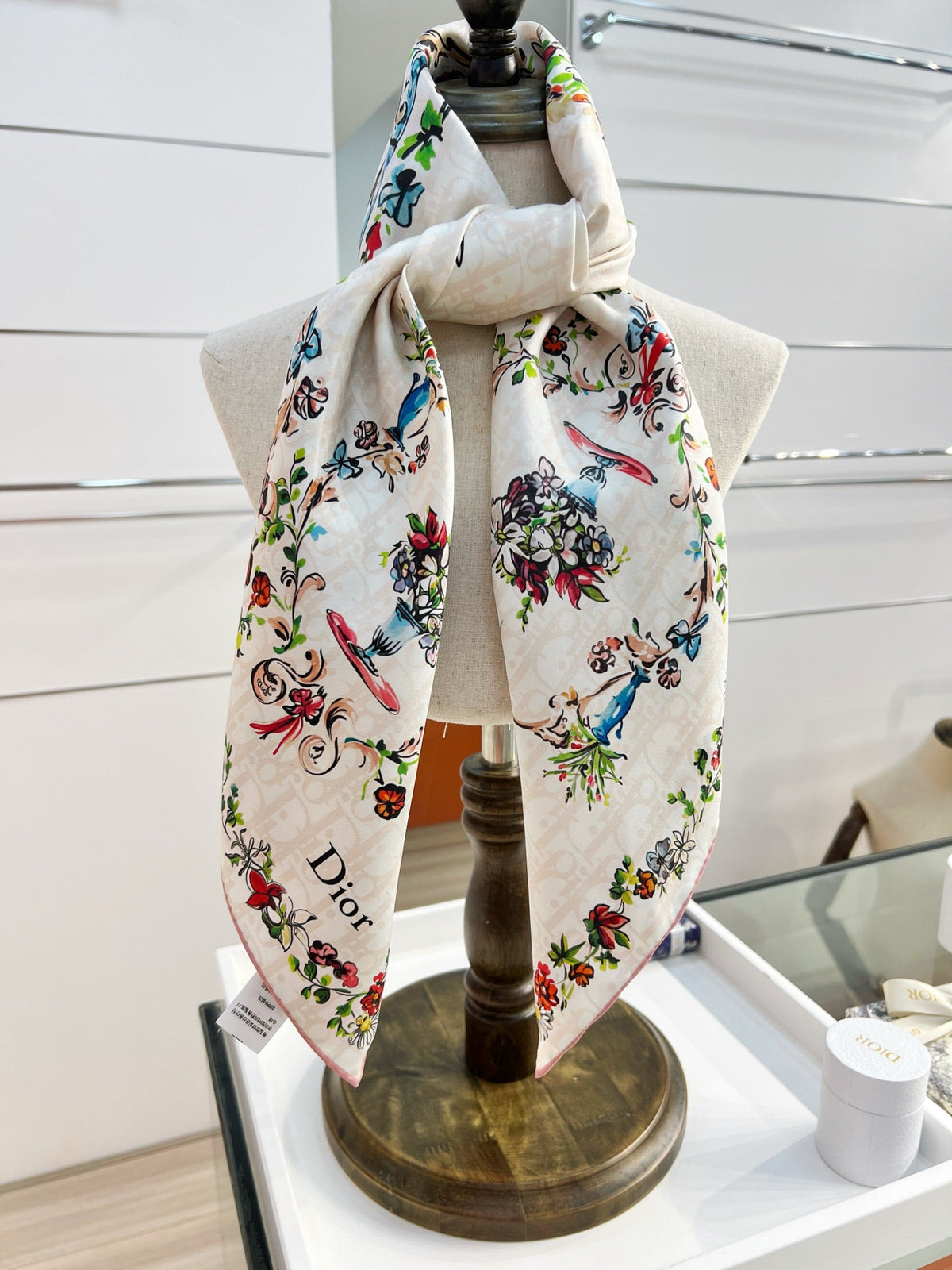 Dior 2026 Arabesque Scarf 90cm Colorful Silk 211790