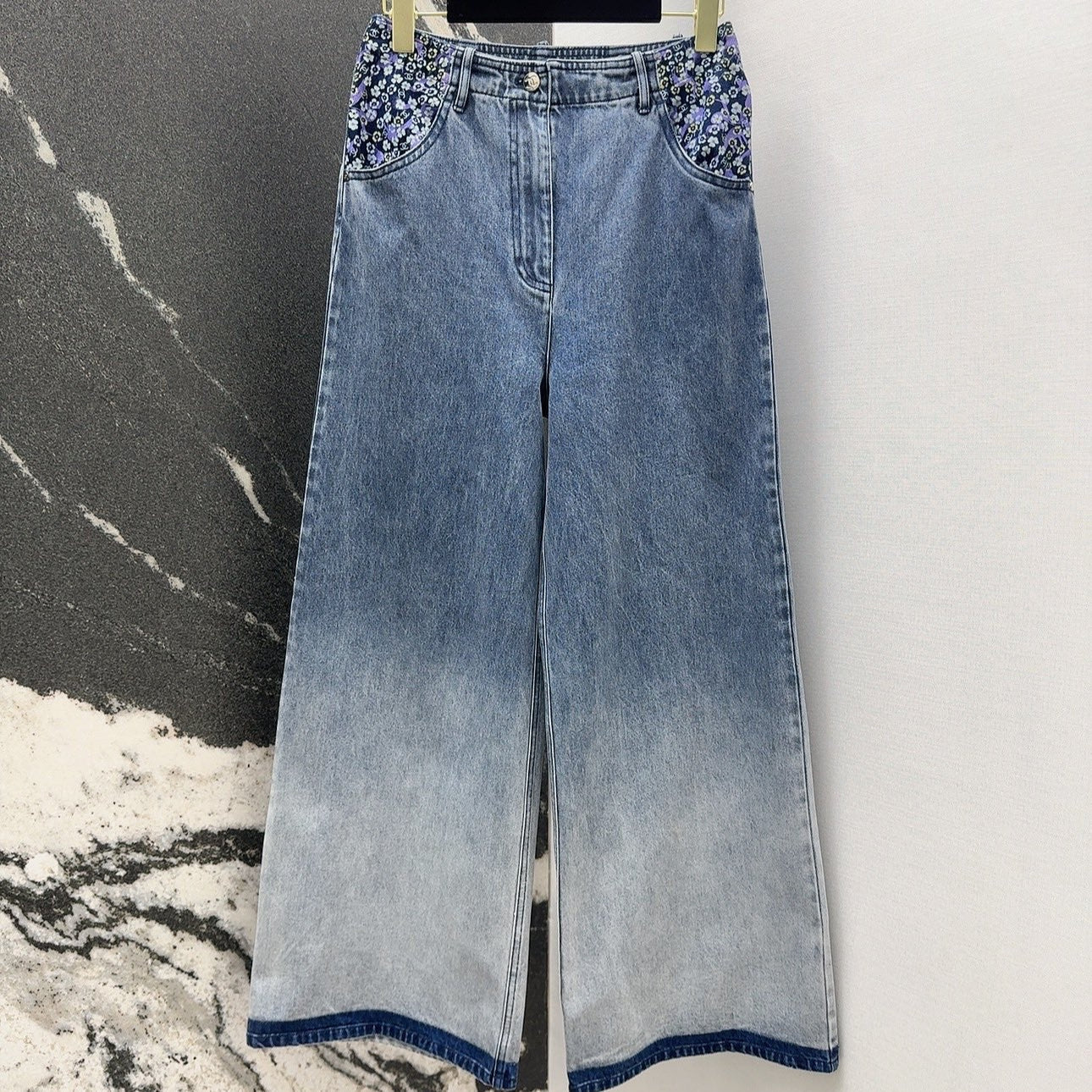 CC 25 Pants Blue Cotton