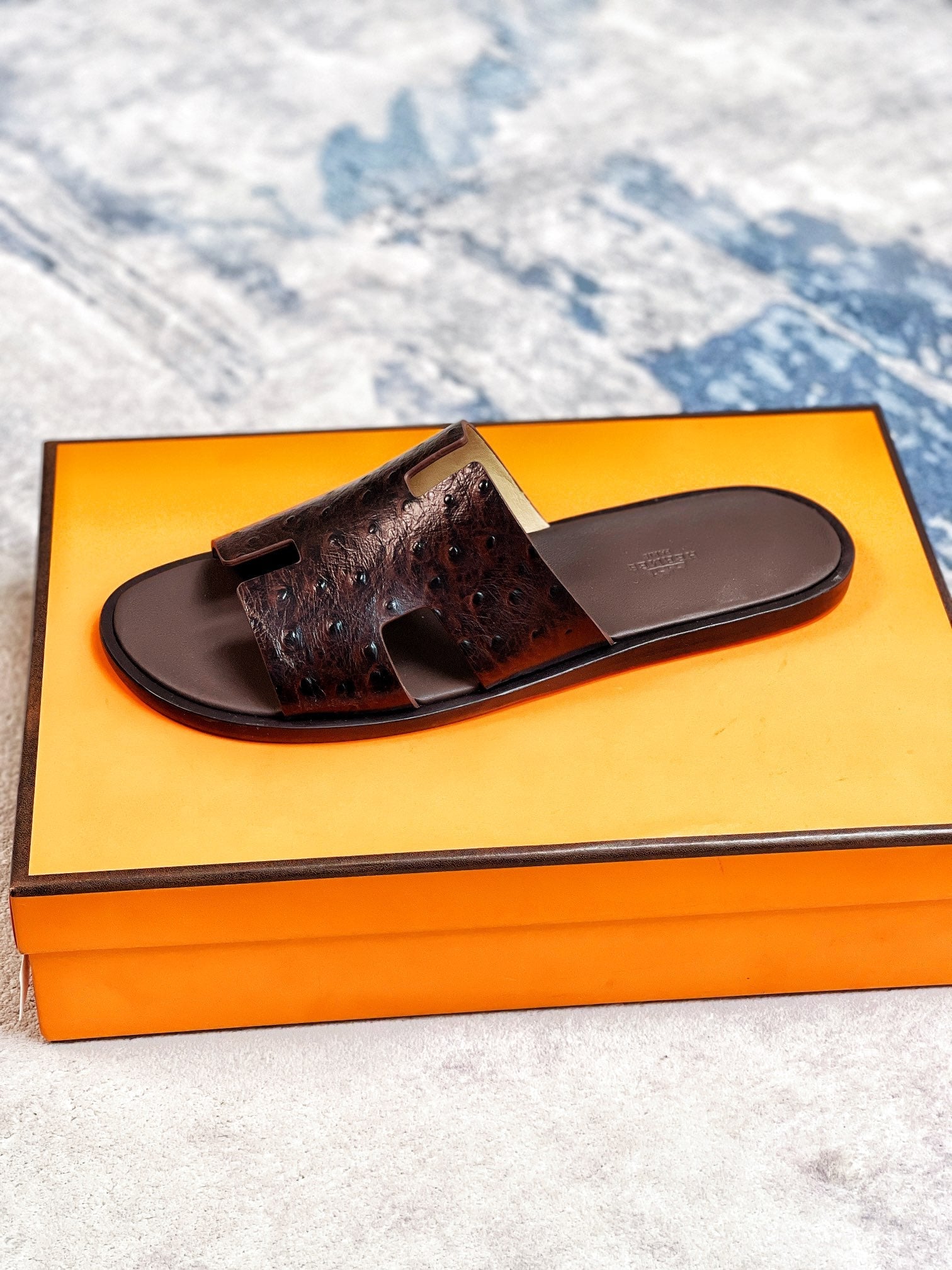 HM Men's Izmir Slide Brown Cowhide 231085