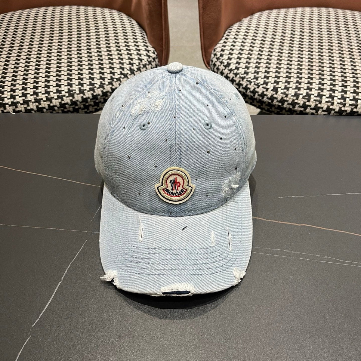 Moncler Denim Baseball Cap Hat 512537