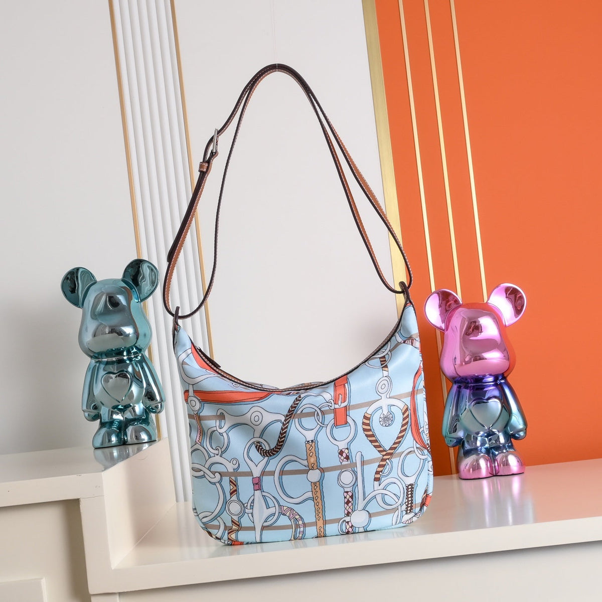 High-end Hermes 2026 Sursoie To Go Bag 22.5cm Silk/Swift Leather