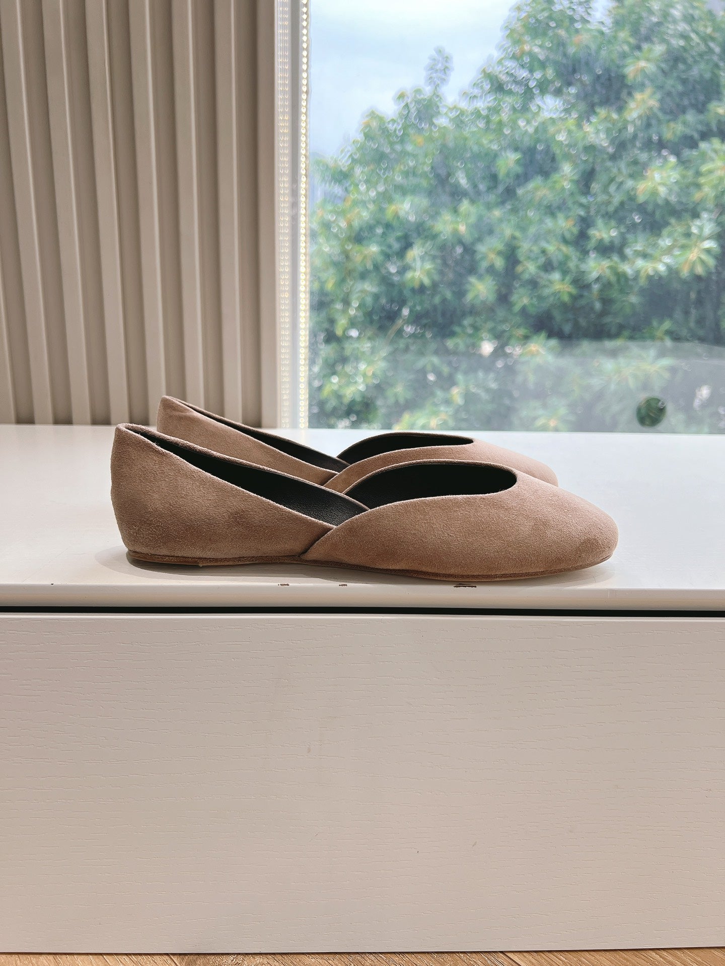 SL GEMMA BALLET FLAT TAN SUEDE