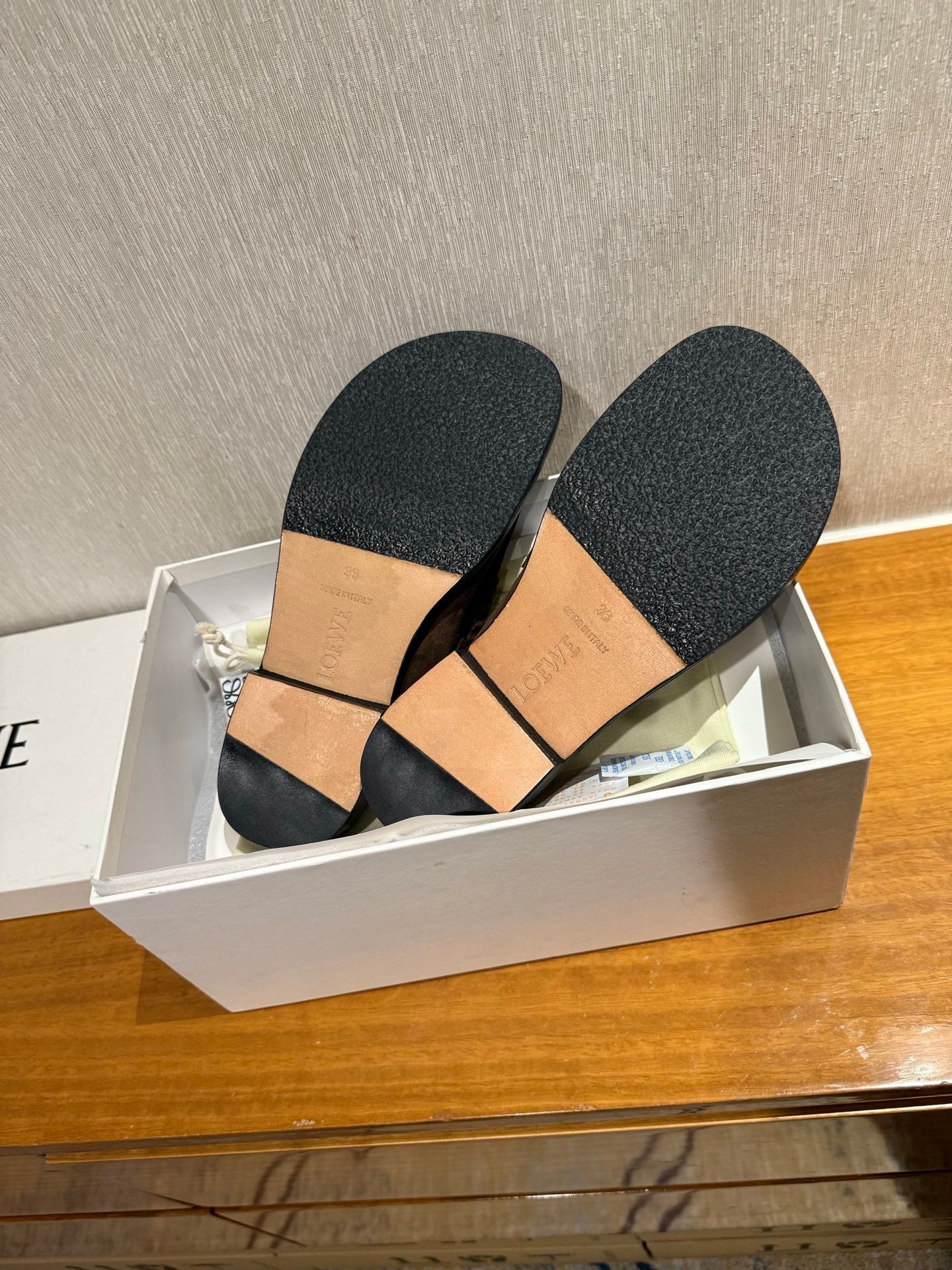 Loewe Campo Mule Dark Brown Slide Suede