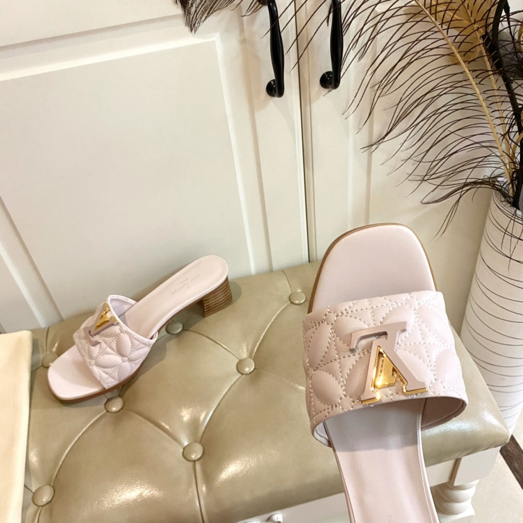 LV Neo Revival Mule 55mm Light Pink Lambskin