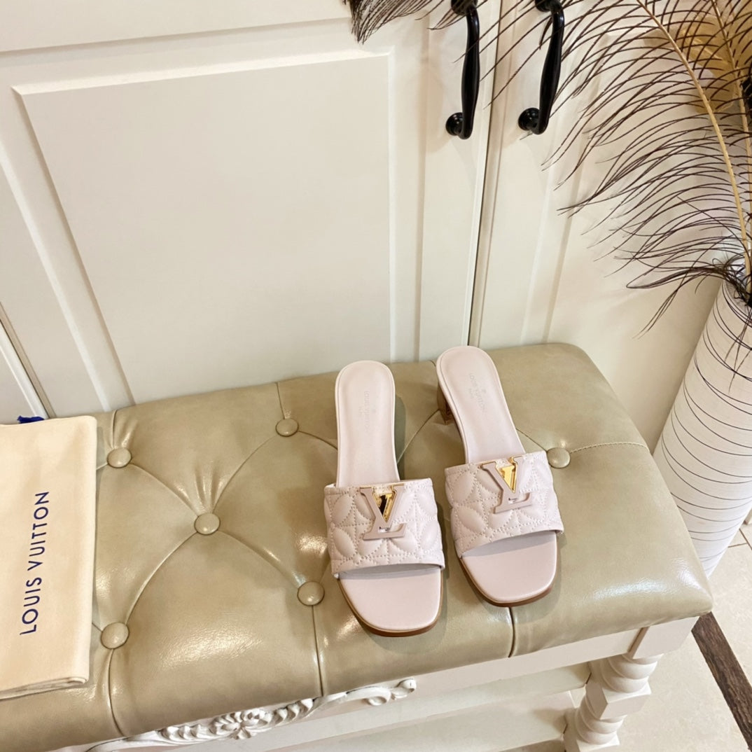 LV Neo Revival Mule 55mm Light Pink Lambskin