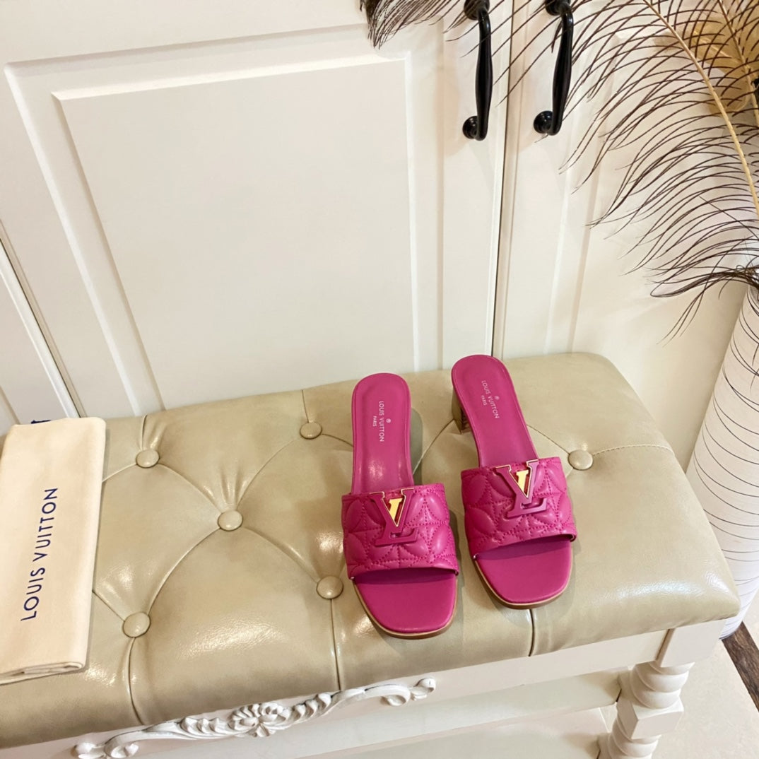 LV Neo Revival Mule 55mm Deep Pink Lambskin