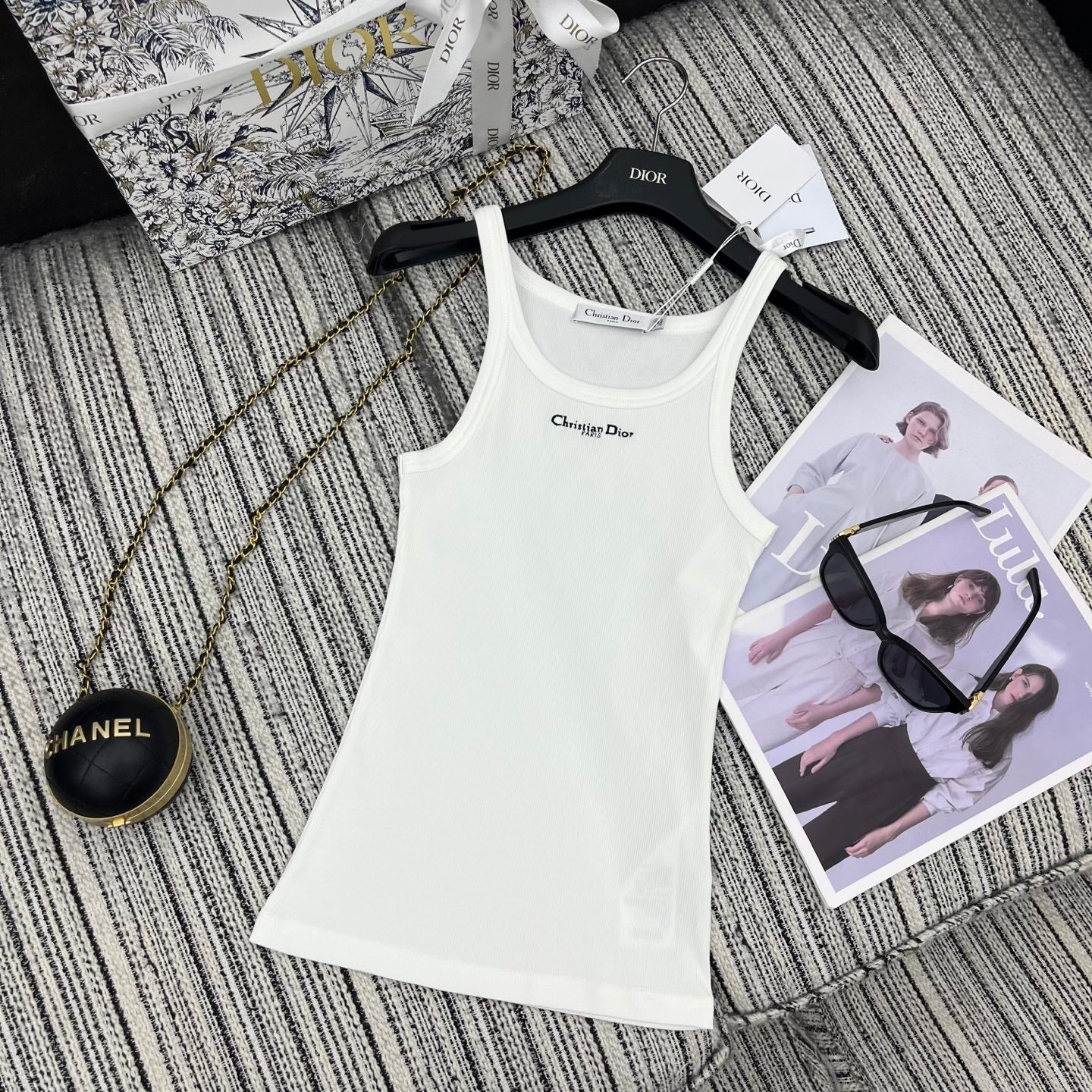 Dior 25C Tank Top White 228435