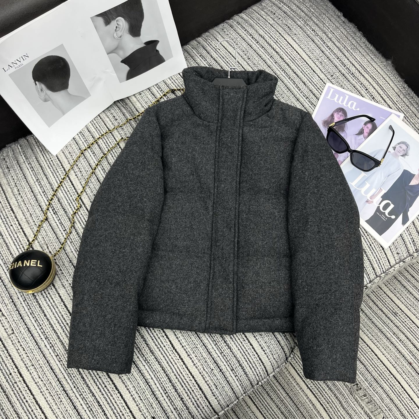 LP 25 Jacket Gray Wool Fabric Down 308188