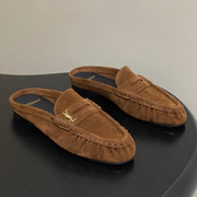 Saint Laurent 2026 Le Loafer Mules Suede Leather 593933