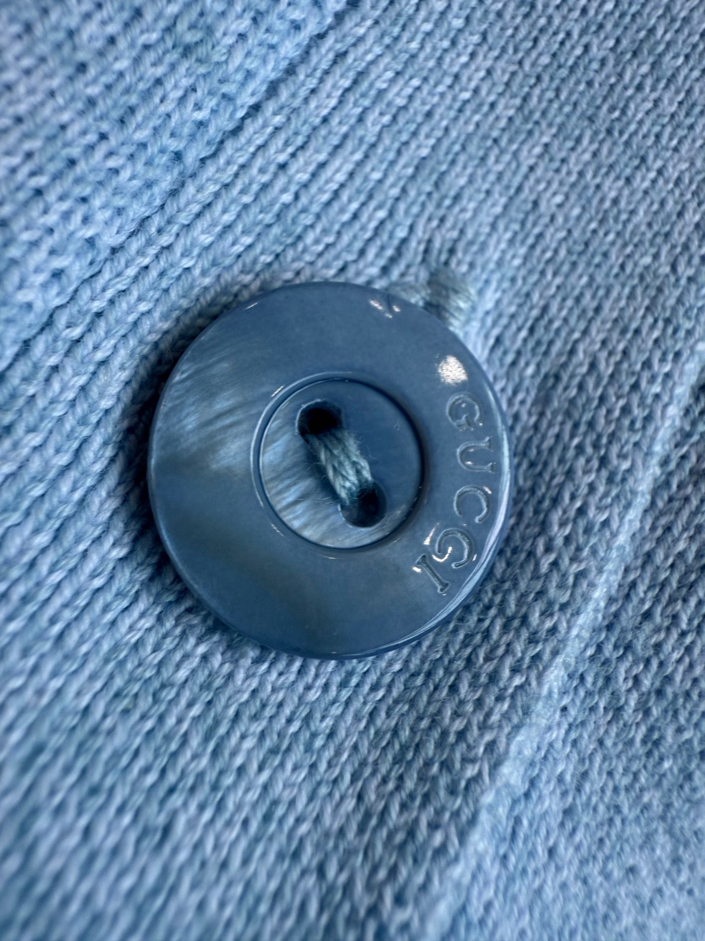 GG 25 Cardigan Blue Wool 0032