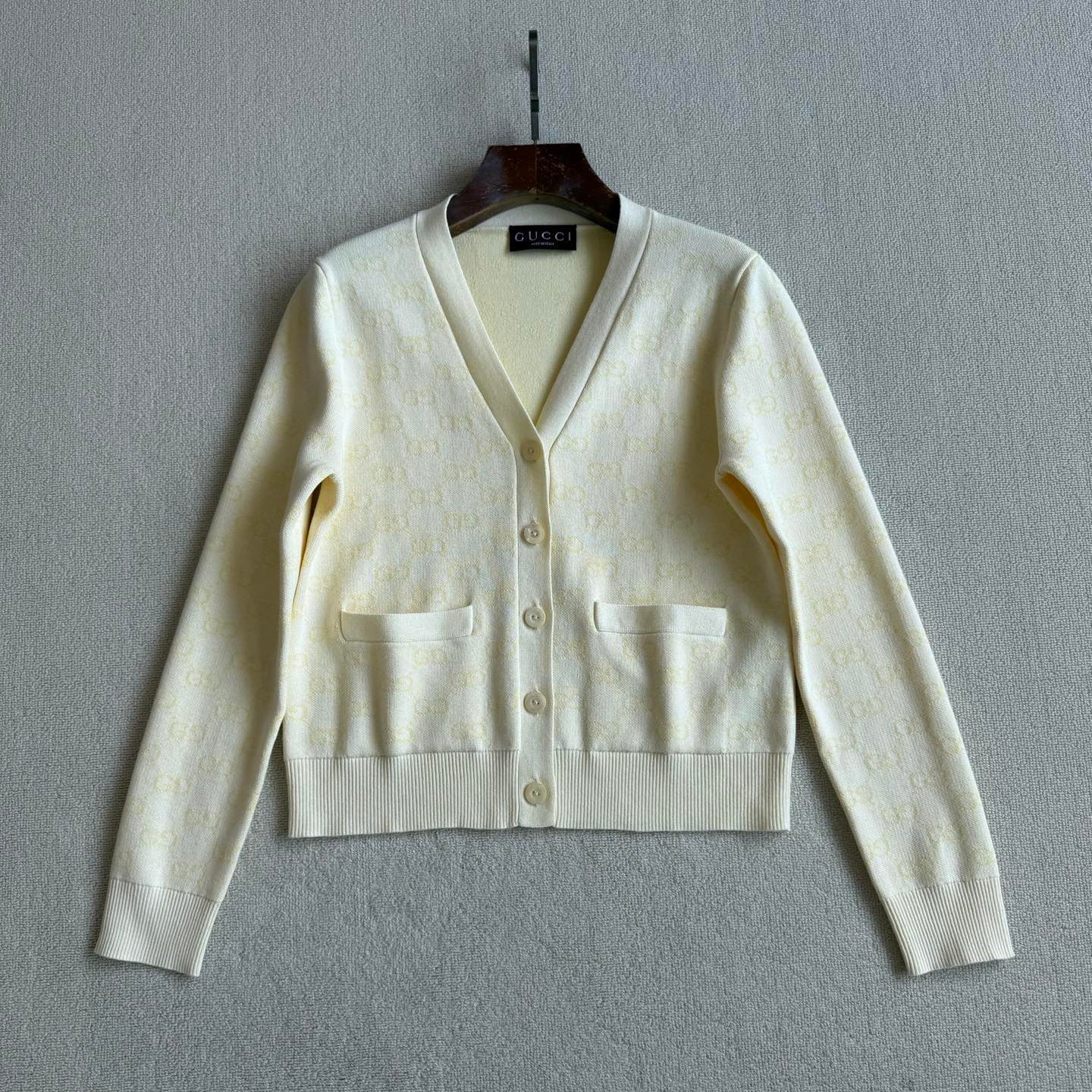 GG 25 Cardigan Light Yellow Wool 0031