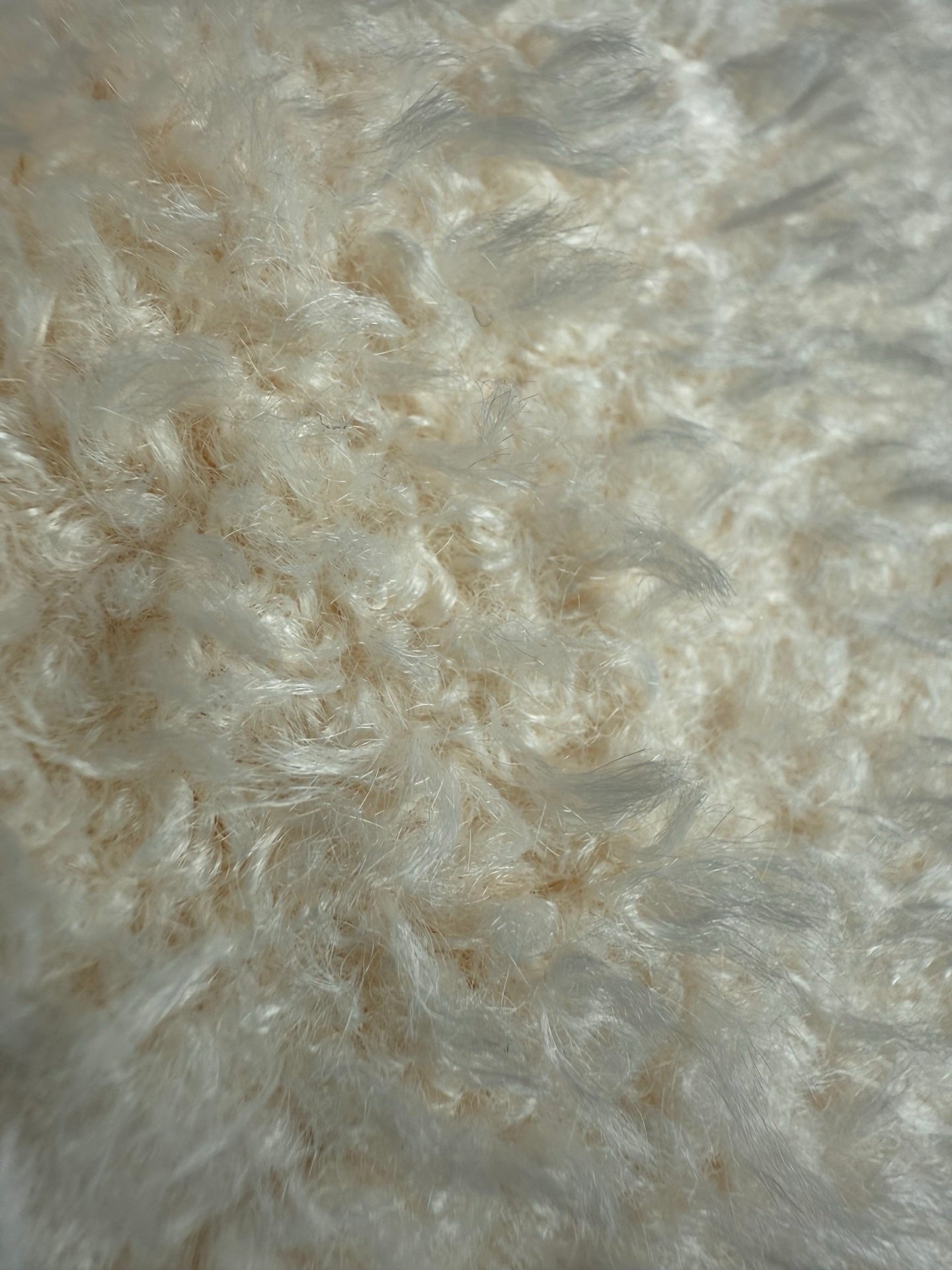 MC 2025 Sweatshirt Ivory White Teddy Felt Fabric