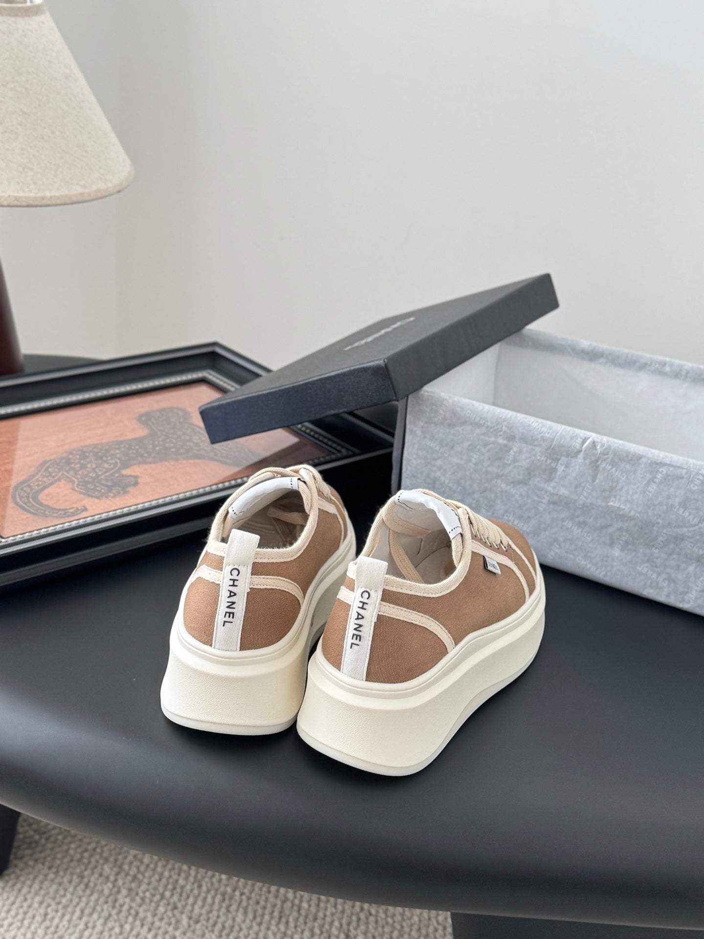 CC 25 Logo Printed Sneaker Brown Fabric Original 305313