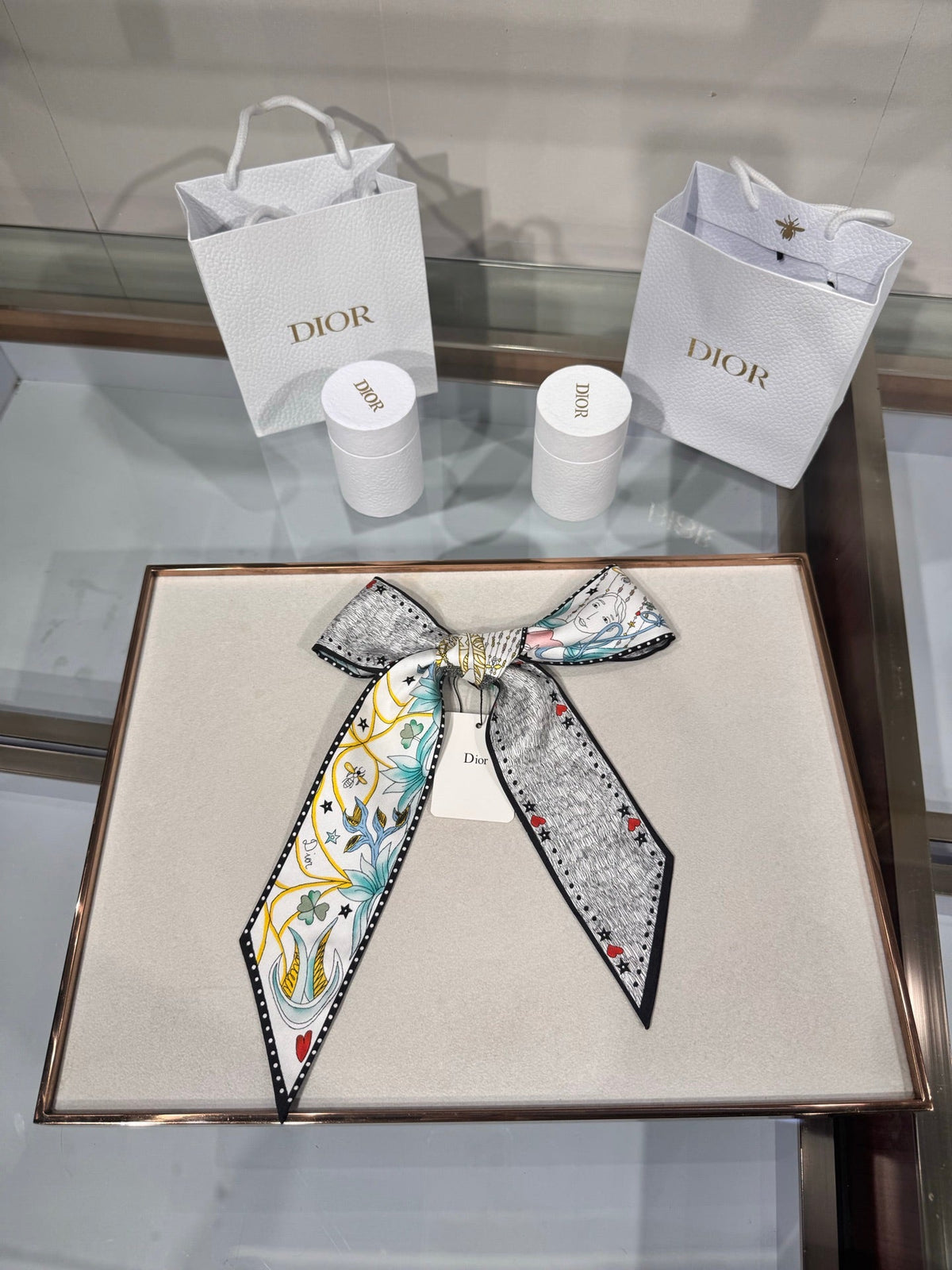 Dior 2026 Scarf 100cm Colorful Silk 203880