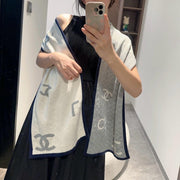 CC Scarf 180 CM In Grey Mix White Cashmere 419873