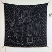 CC 25 Scarf 140CM Black Cashmere 293077