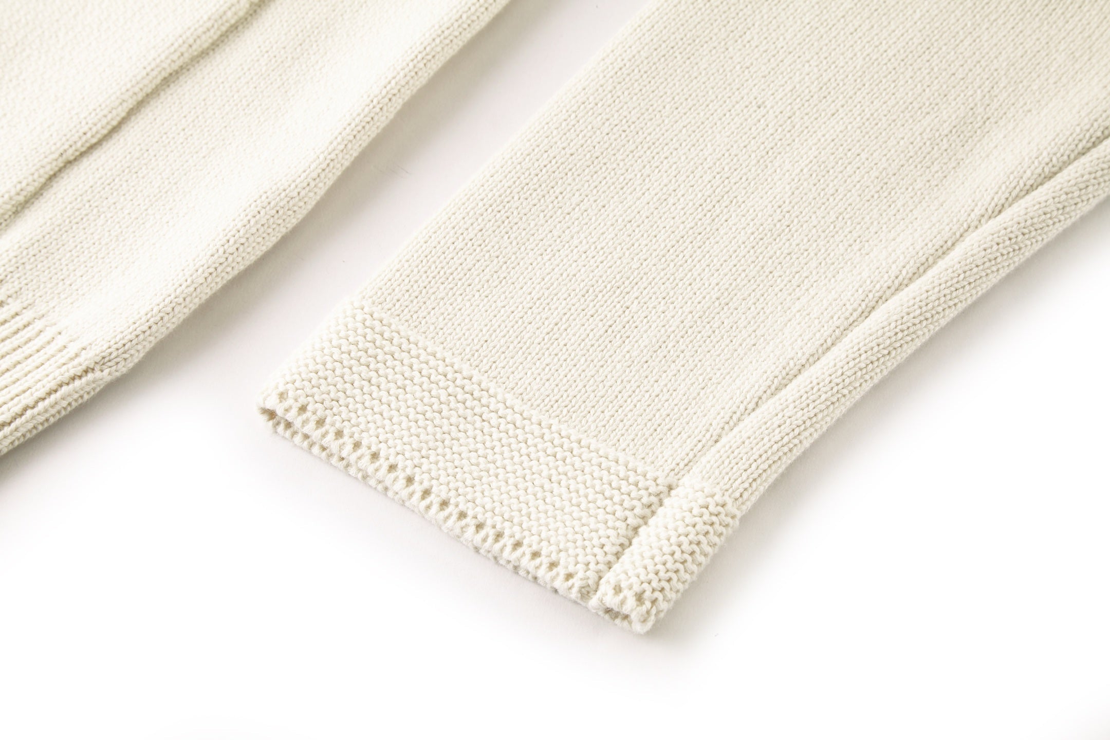 CD Pocket Cardigan White Cotton