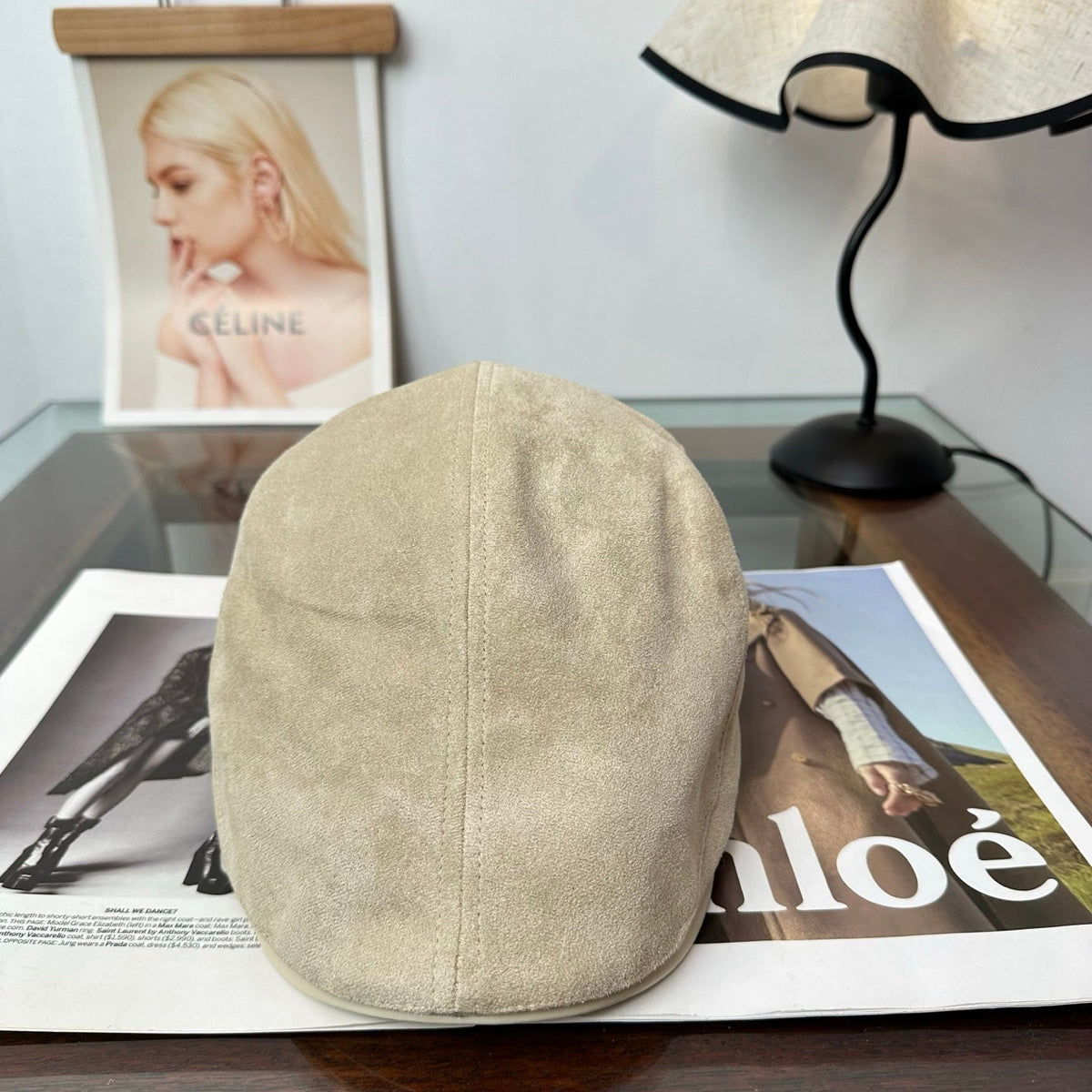 Chrome Hearts Suede Newsboy Hat 514962