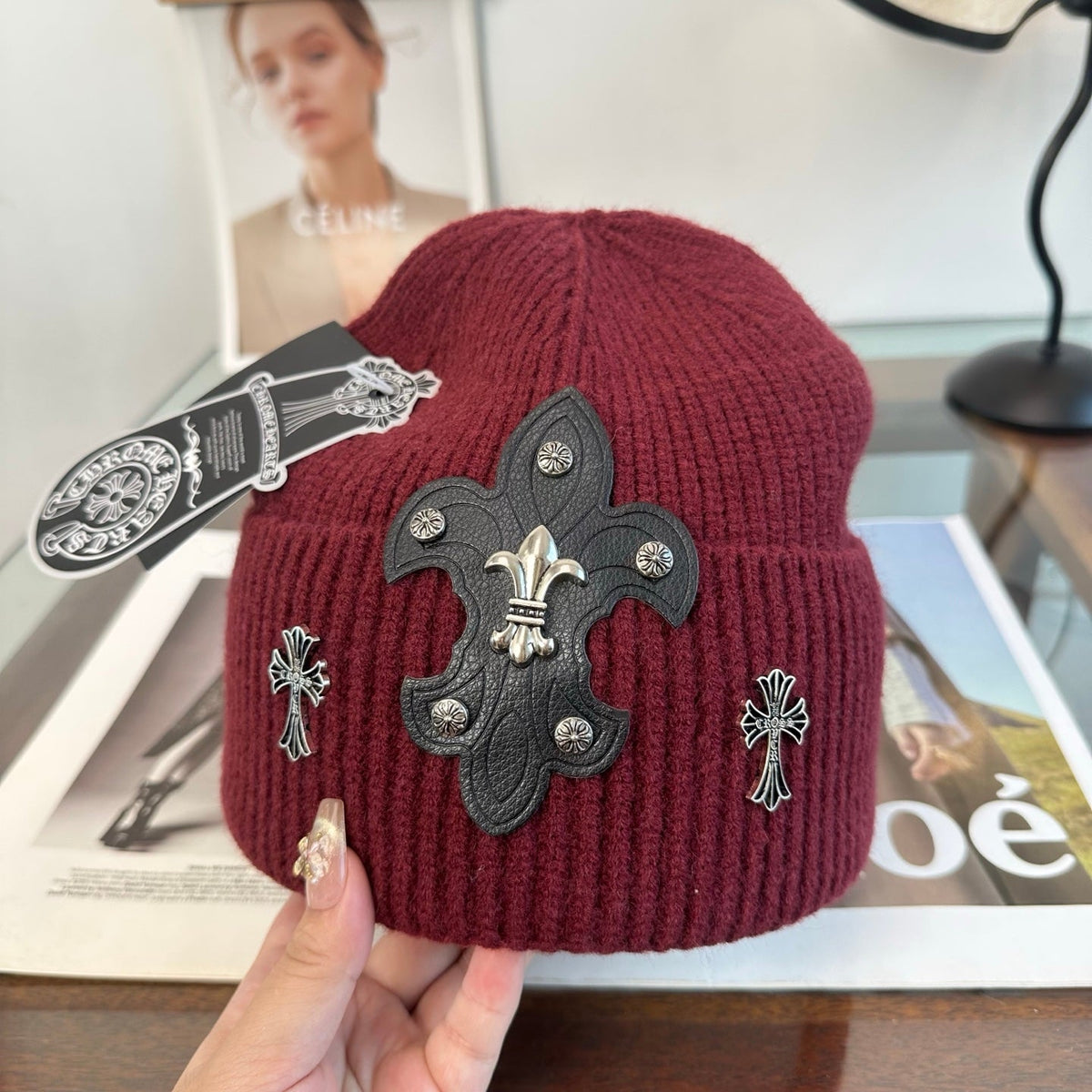 Chrome Hearts Knitted Beanie Hat 512477