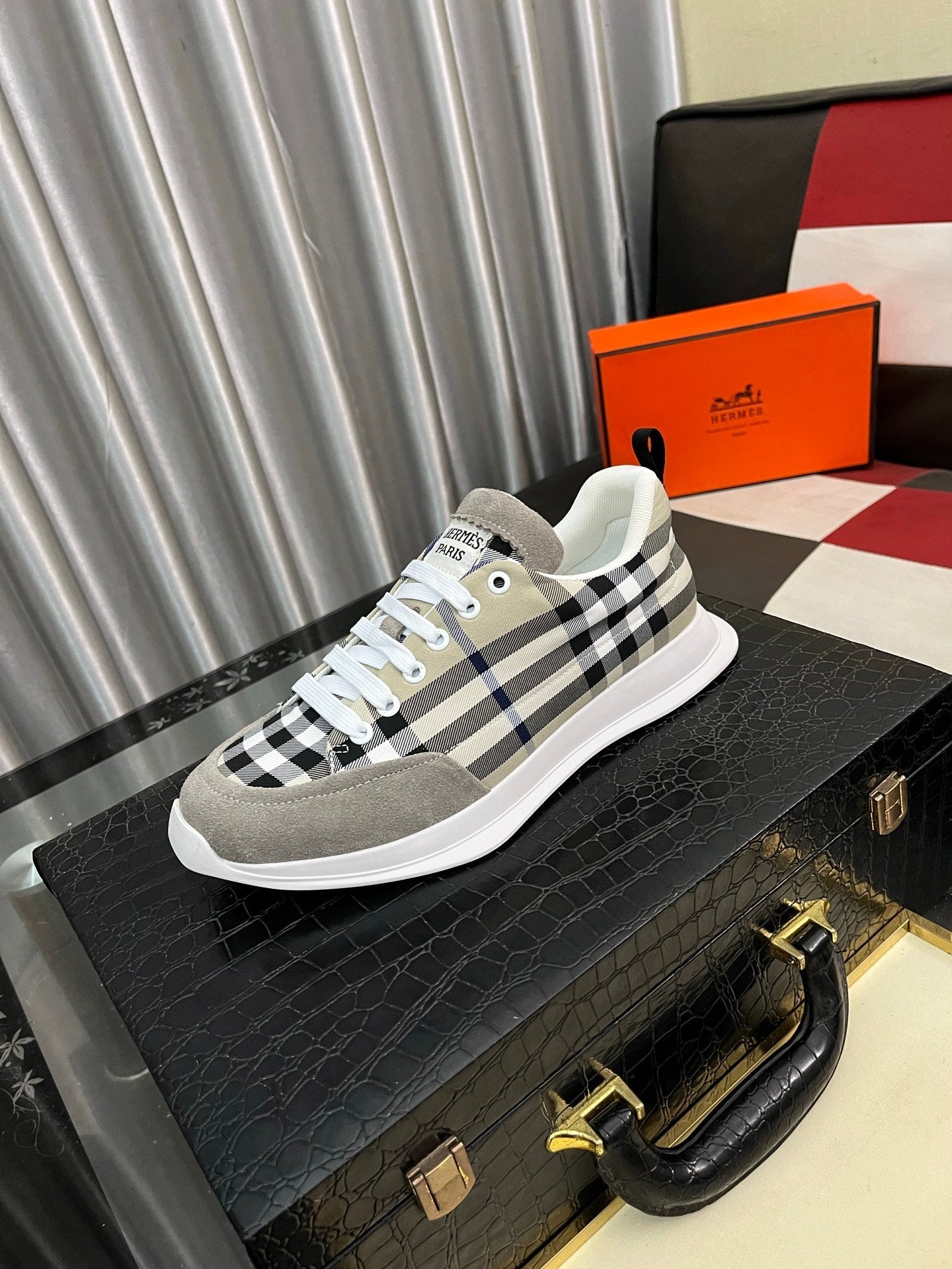 HM Men's Bouncing Sneakers Multicolor Cowhide 644684