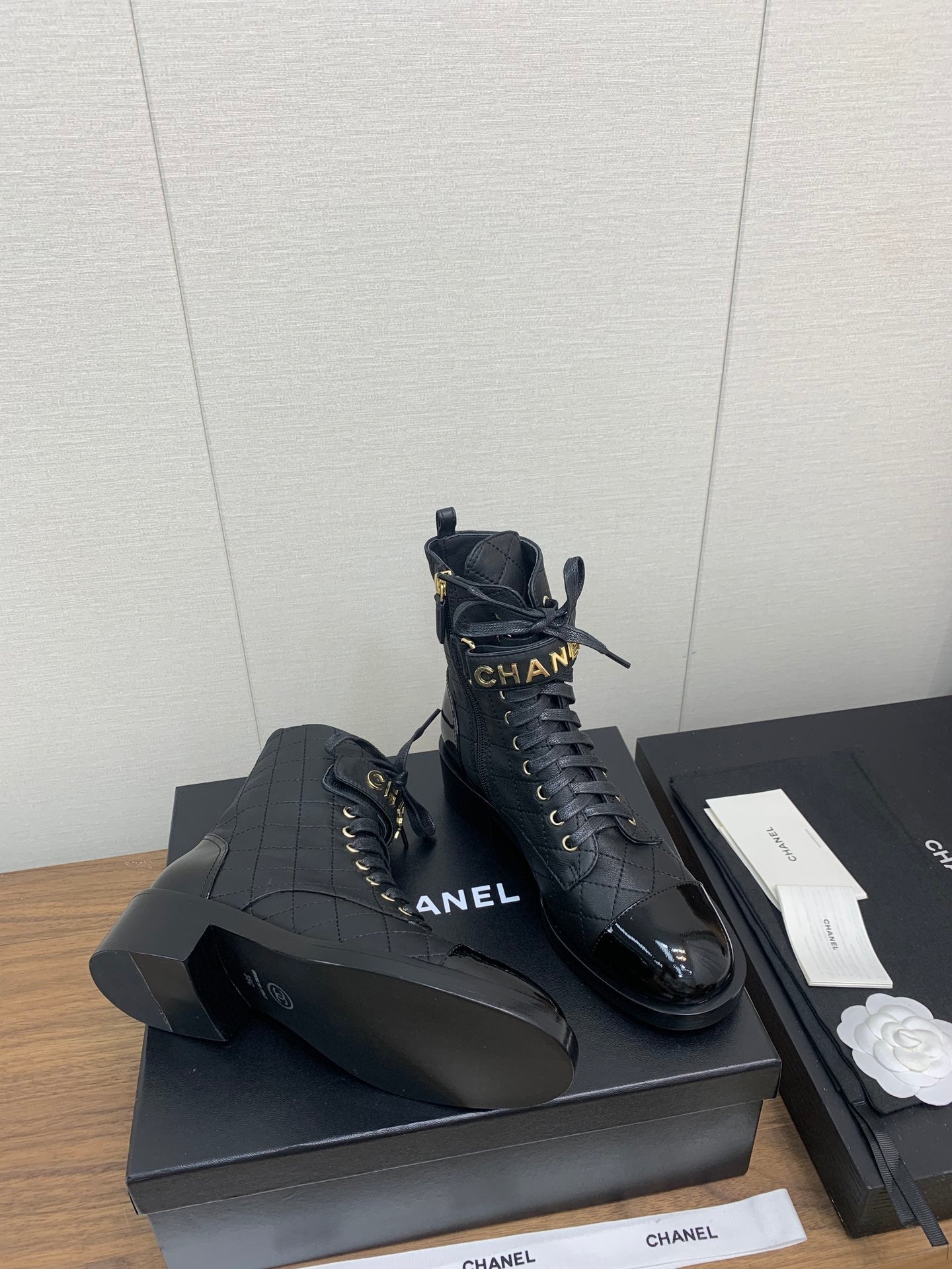 CC Short Boots Black Cowhided