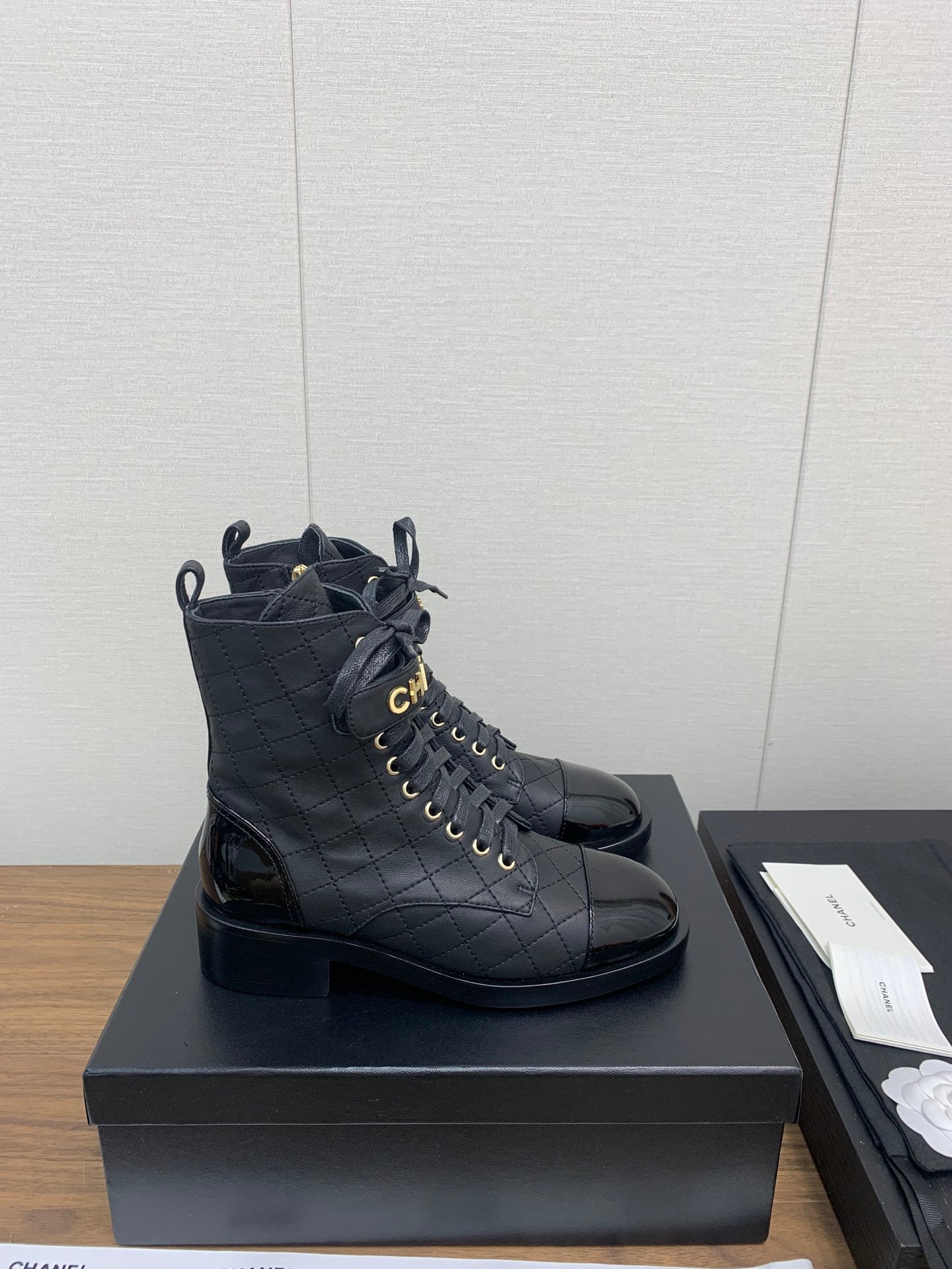 CC Short Boots Black Cowhided