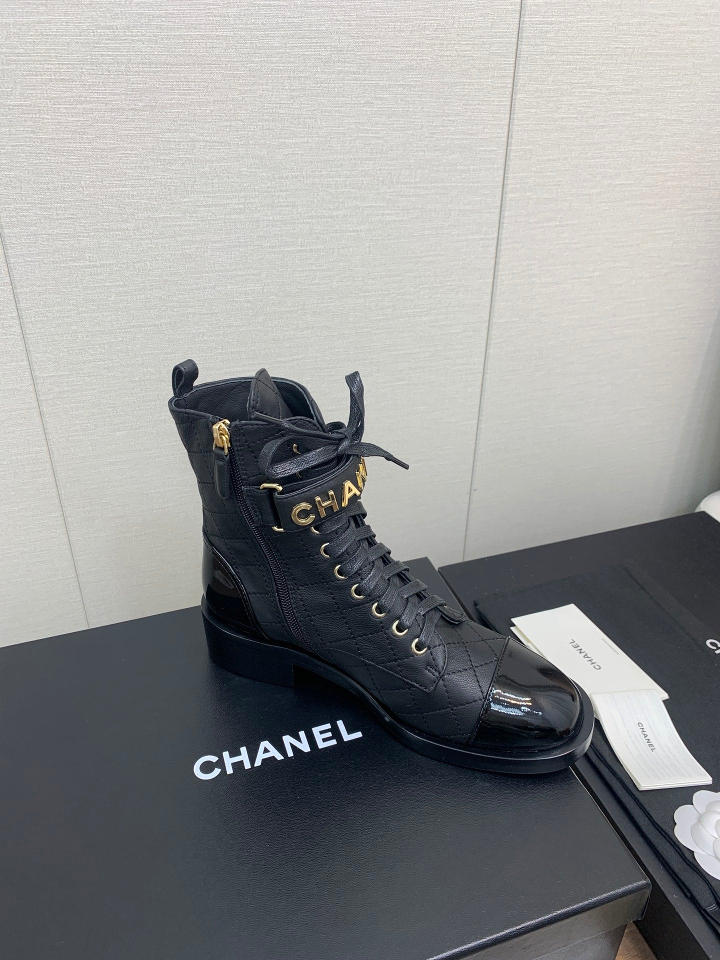 CC Short Boots Black Cowhided