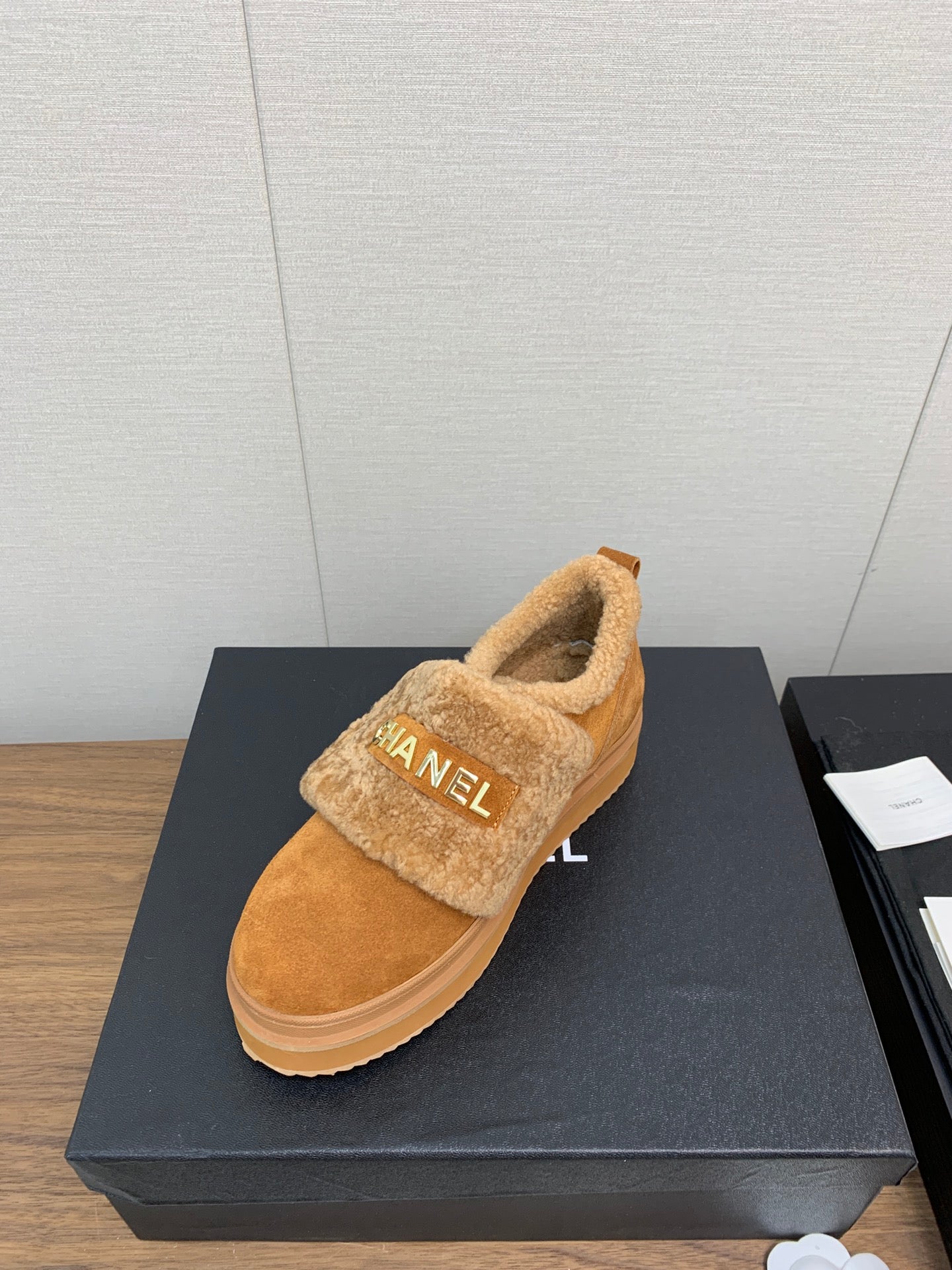 CC Ankle Boots Brown Yellow Suede Wool