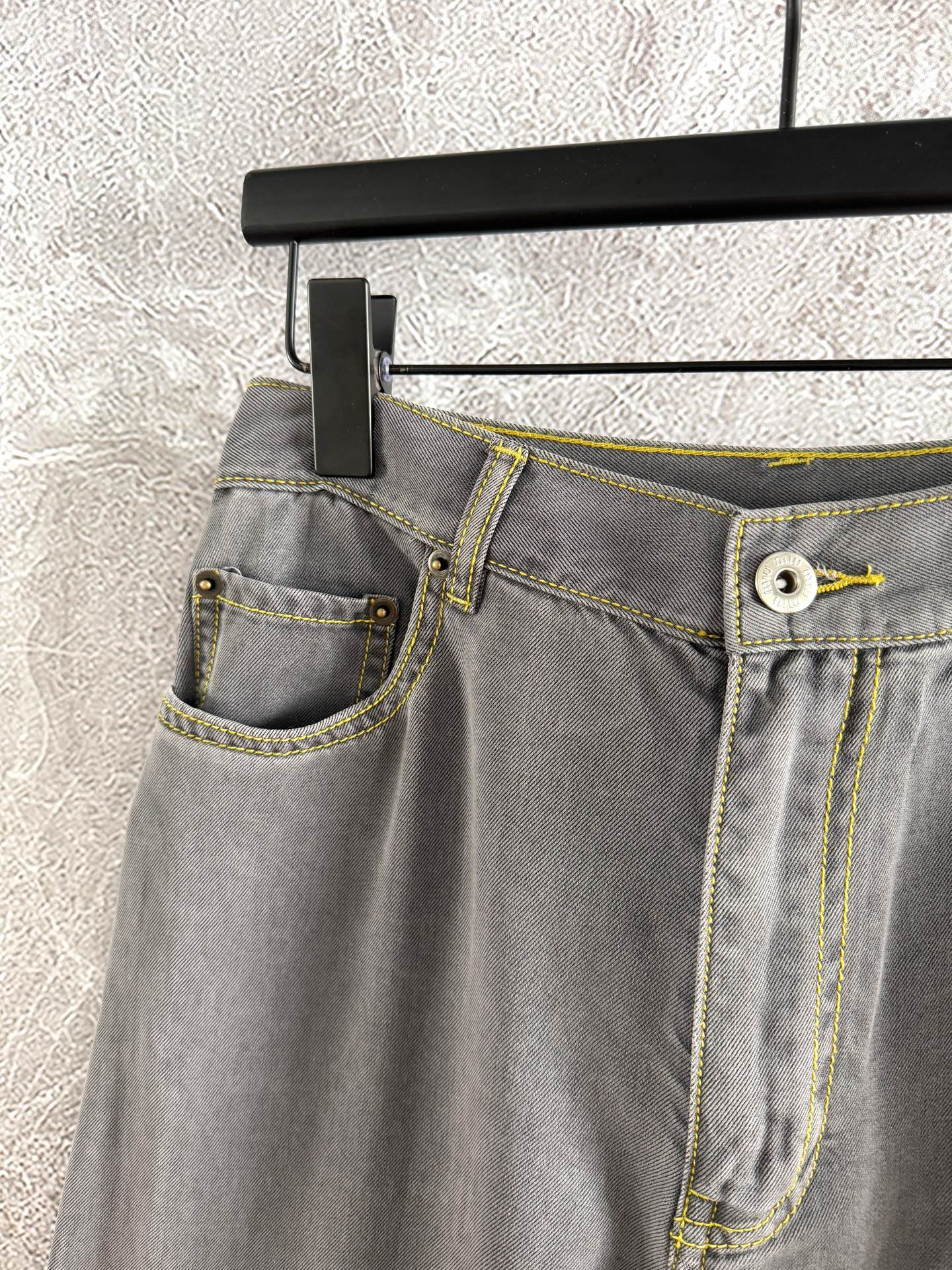 Miu Miu Jeans Gray Cotton