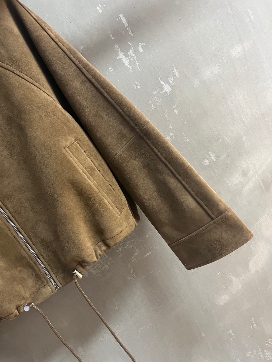 Loewe 2025 Leather Jacket Khaki Brown Cashmere