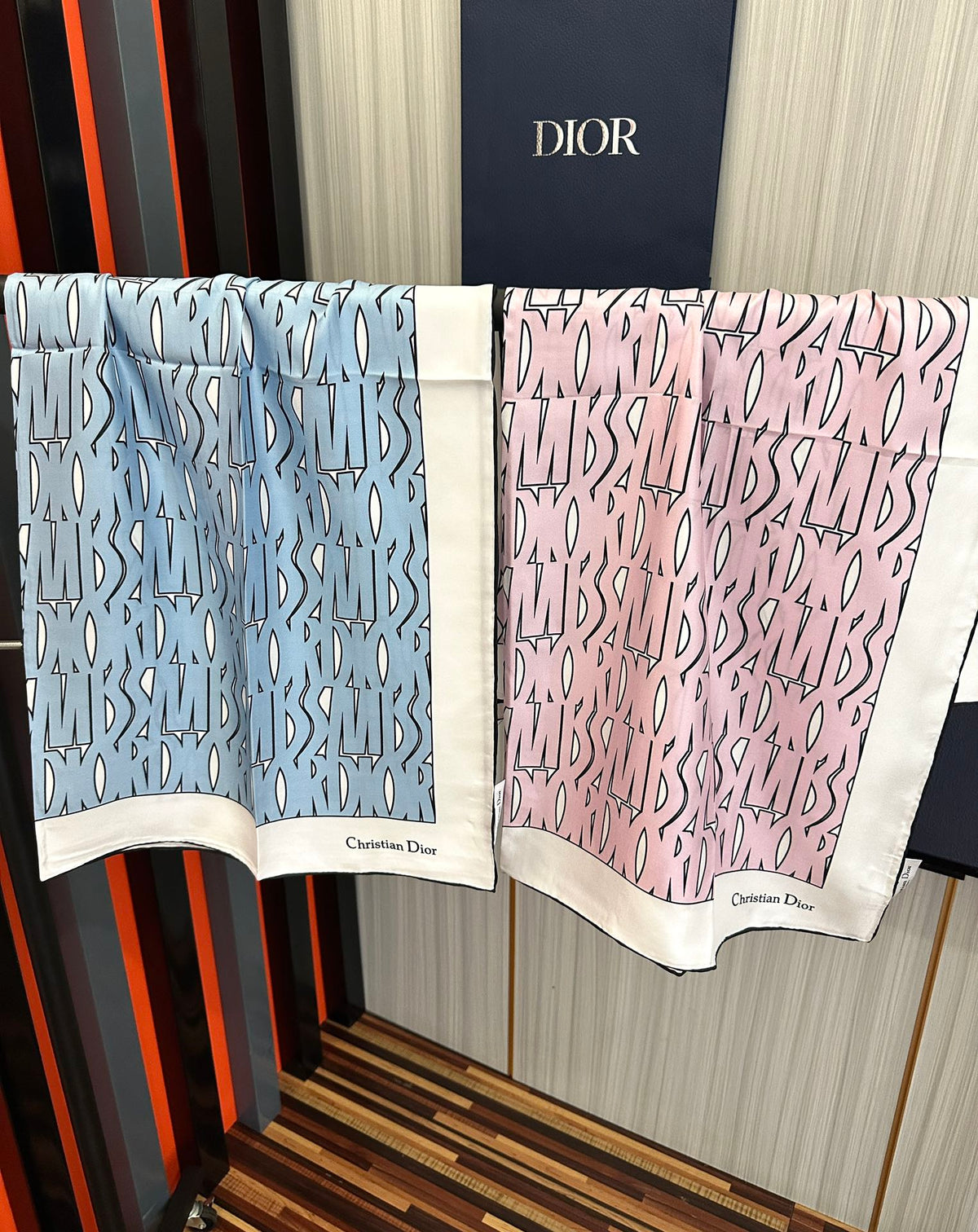Dior 2026 Allover Scarf 90cm Silk 193647