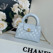 cc 24a nano 19cm kelly shopper bag cloud blue lambskin