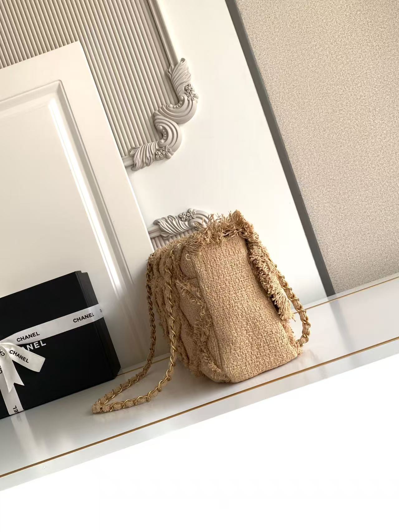 CC 2025 Crochet 38cm Beige Tweed Fabric 298113