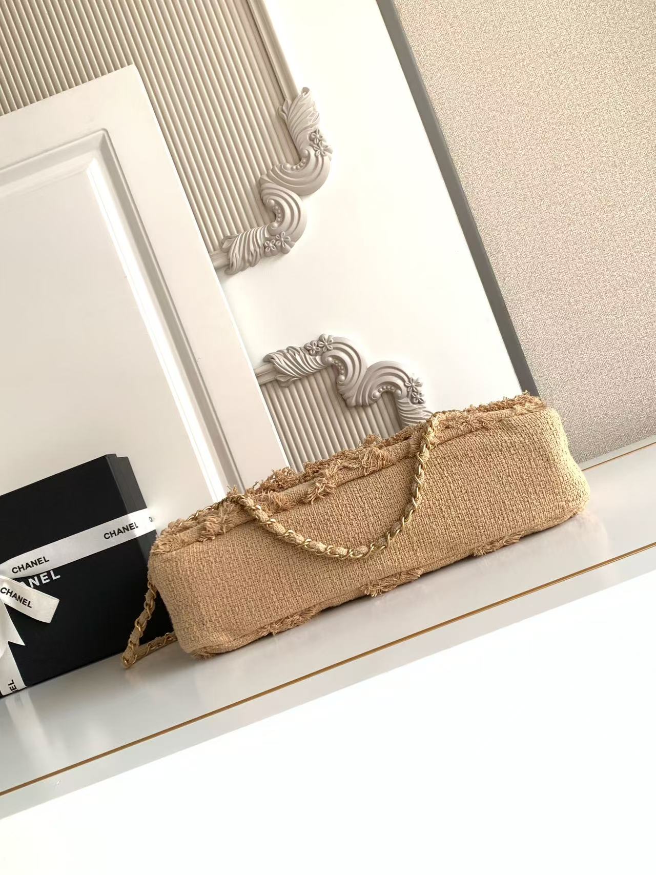 CC 2025 Crochet 38cm Beige Tweed Fabric 298113