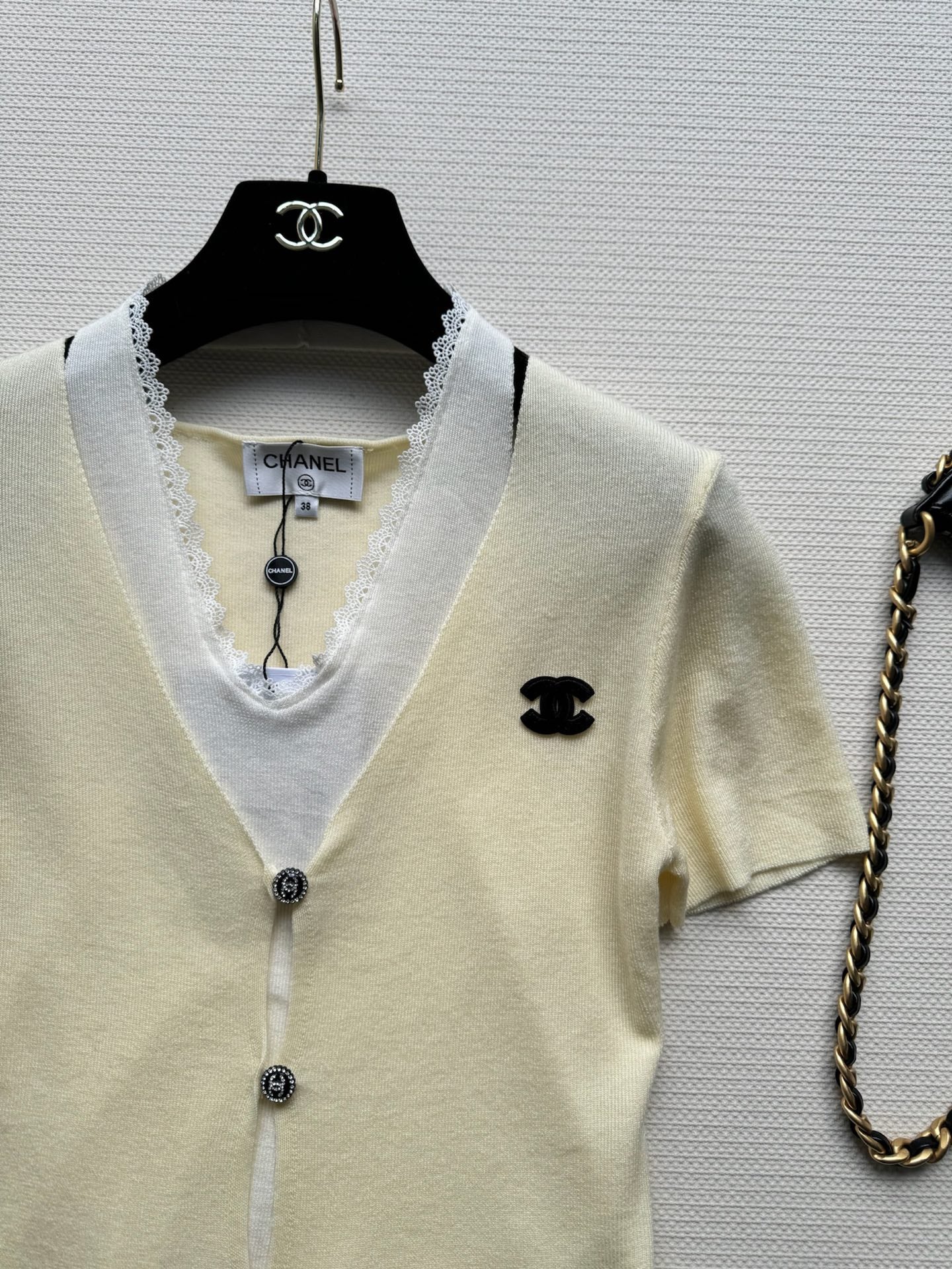 CC Knitted Top Yellow Wool