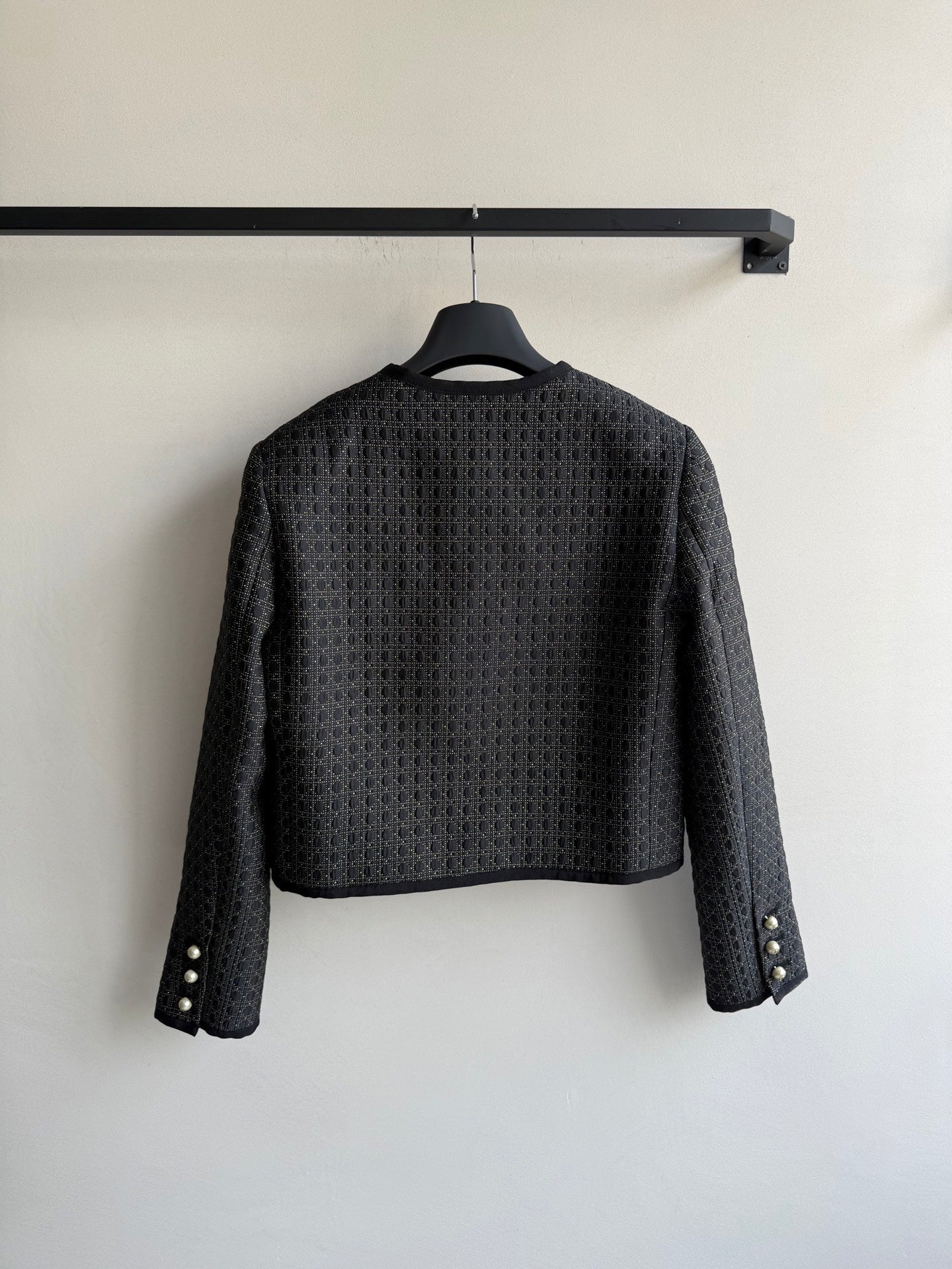 CD 25 Crew Neck Jacket Black Polyester Nylon