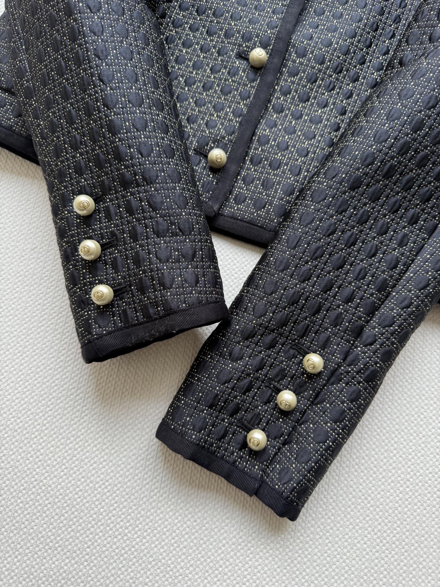 CD 25 Crew Neck Jacket Black Polyester Nylon