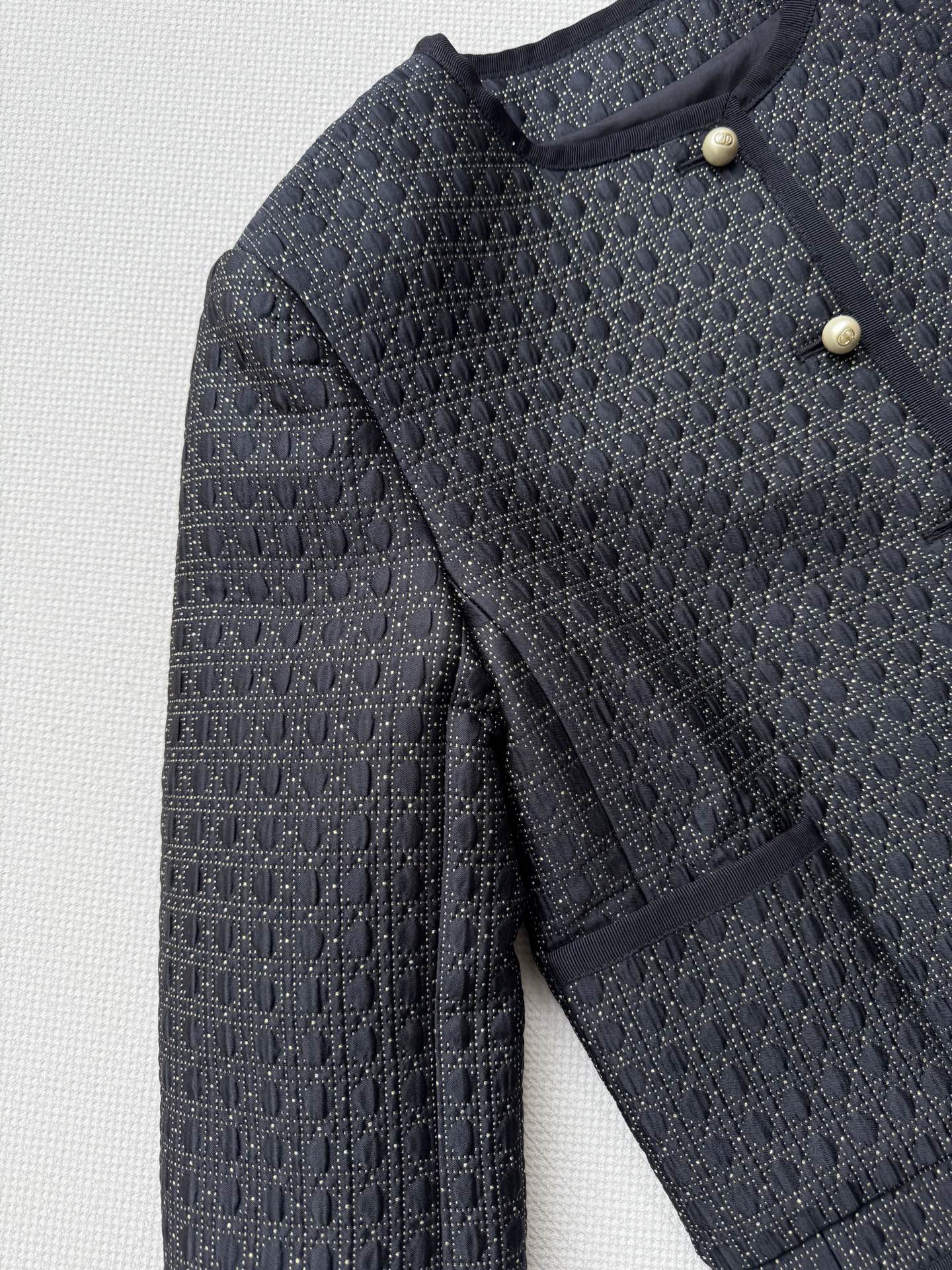 CD 25 Crew Neck Jacket Black Polyester Nylon