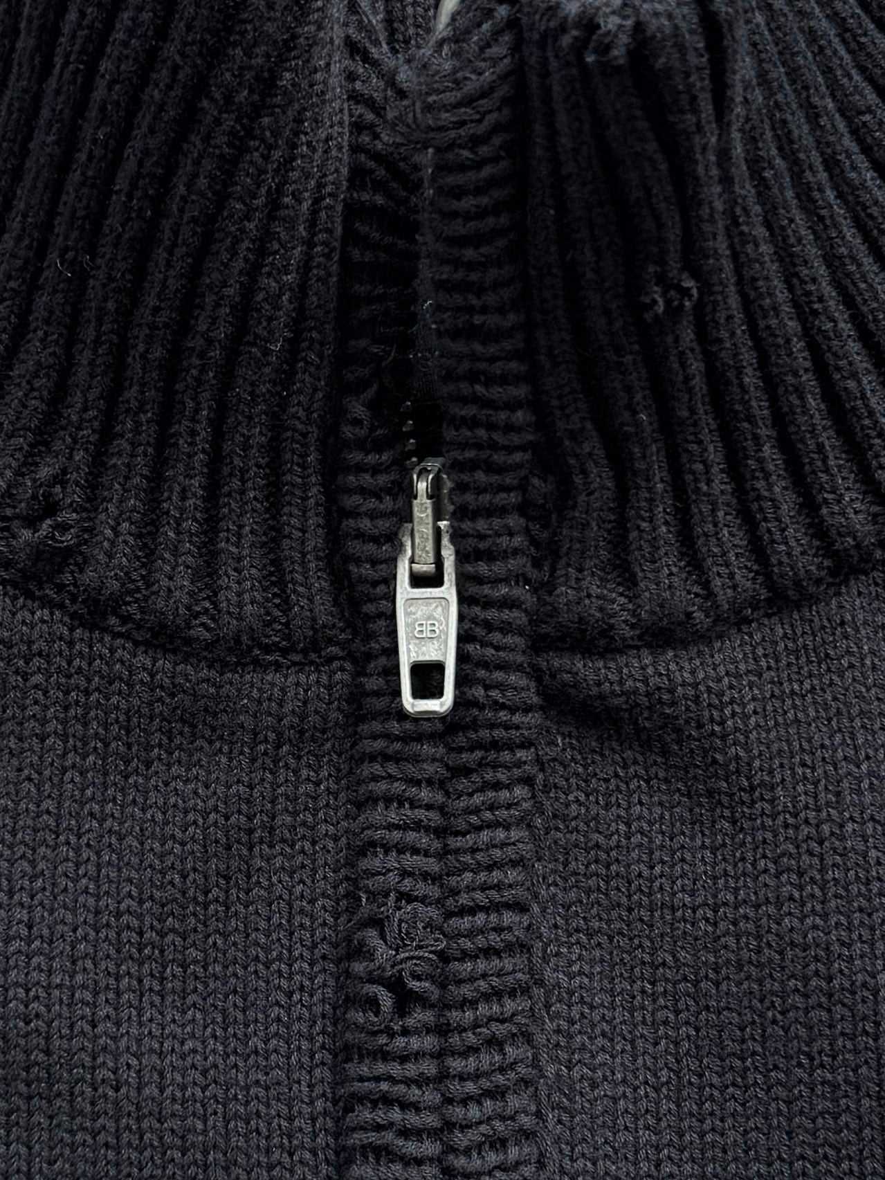 Balenciaga 25 Turtleneck Sweater Black Wool 0018
