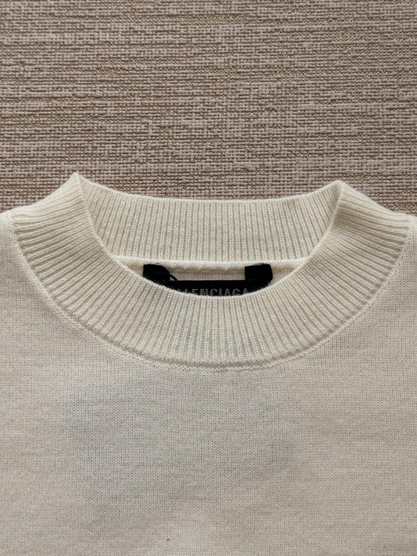 Balenciaga 25 Sweater White Wool 0016