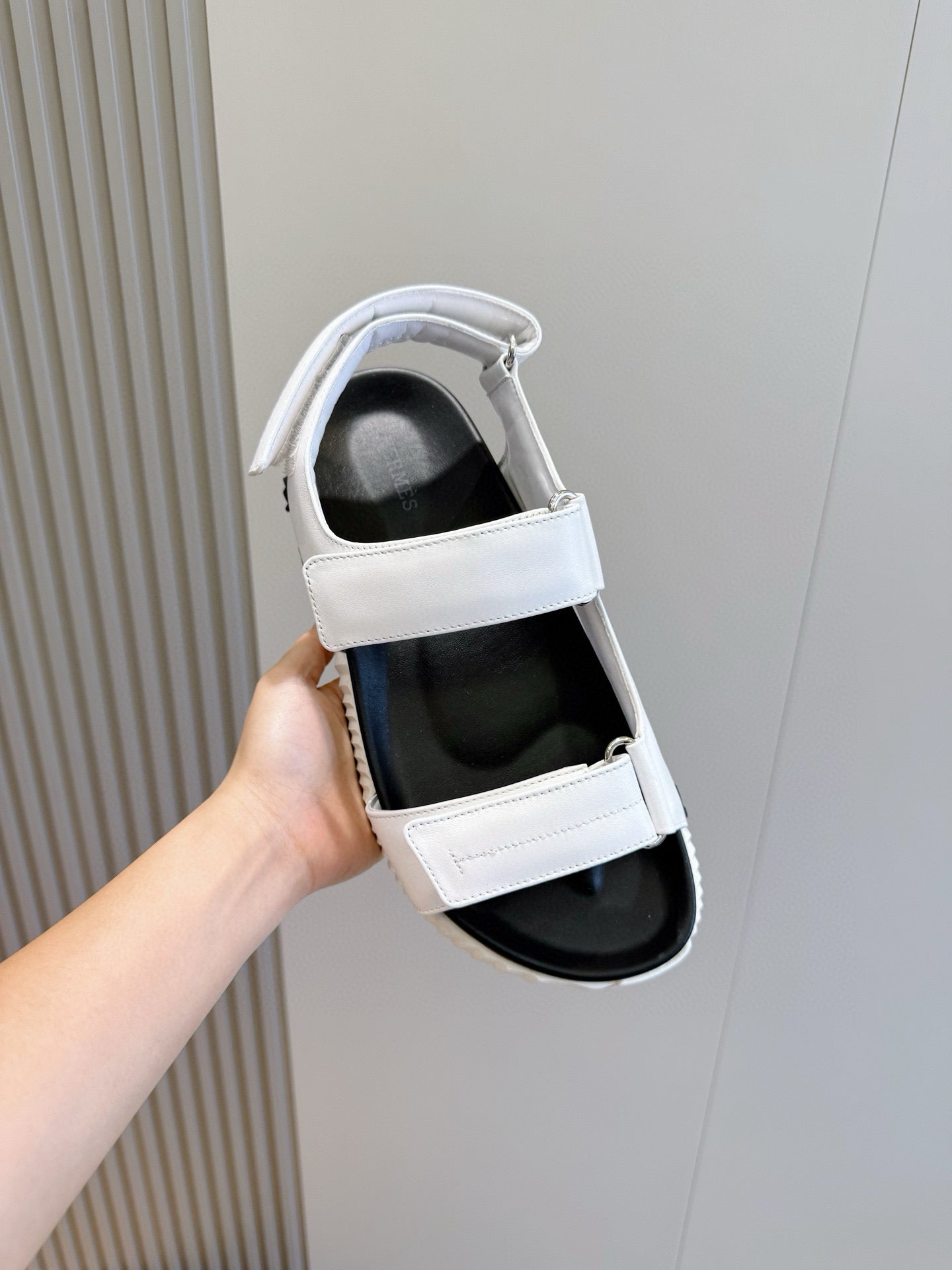 HM Men's Junior Sandal White Calfskin 643239