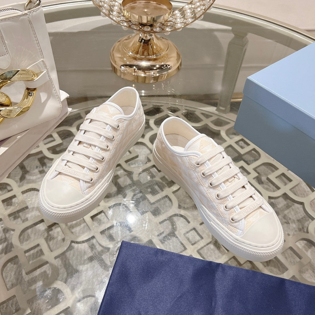 PRA 26S Sneaker White Cream Canvas 625935