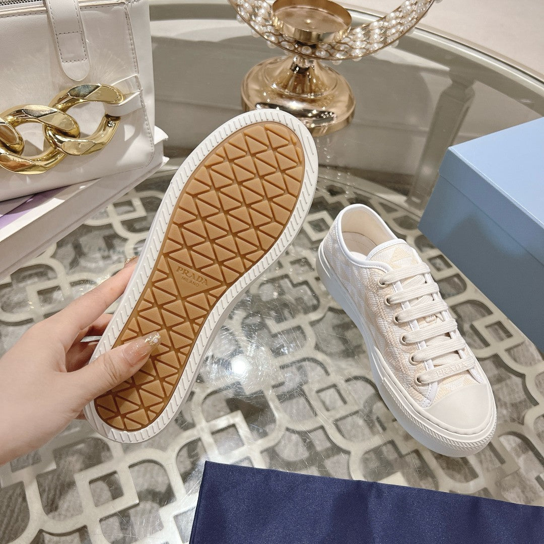 PRA 26S Sneaker White Cream Canvas 625935