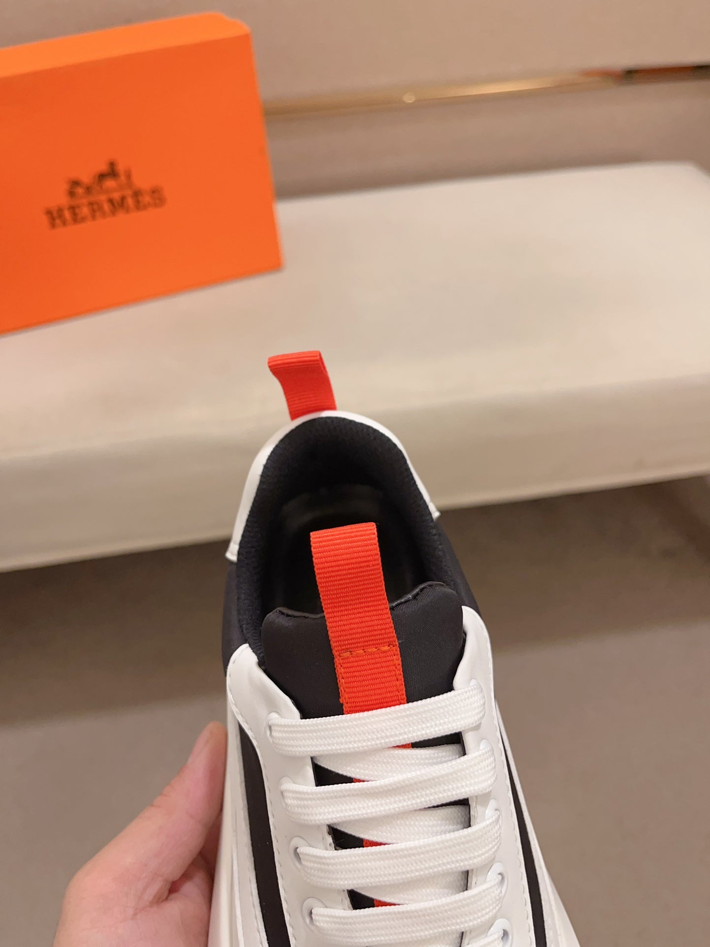 HM Men's Gramme Sneaker Black Cowhide 539681