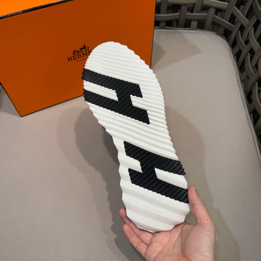 HM Men's Bouncing Sneaker Grey Calfskin